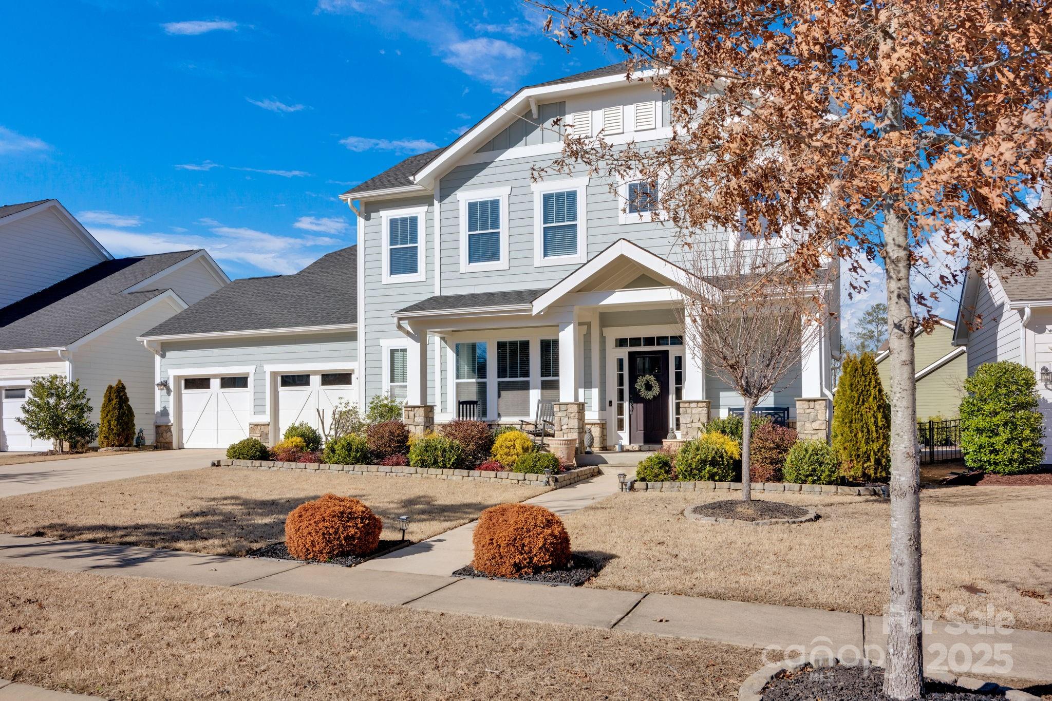 Welcome Home! This beautiful plan built by Fielding Homes offers quality and style throughout - soaring ceilings, hardwood floors, and French doors. The great room with coffered ceiling opens to the kitchen that features a large island with extra storage, 5 burner gas cooktop and hood, spacious pantry, and drop zone. Primary ensuite on the main floor features a large shower, tub and double vanity. 4 br/bns on the 2nd floor. Enjoy relaxing in the outdoor living space with gas fireplace and private dining on the extended paver patio! Field Day Park, York County's newest recreational area, is across the street. Enjoy 12 pickleball courts and walking trail around the park. Baseball/softball fields and multipurpose fields (all synthetic surfaced) offer year round youth rec league and travel team sports: soccer, lacrosse, rugby and others. The largest covered youth playground in York County can also be found at Field Day Park. The community pool & playground is just down the street.