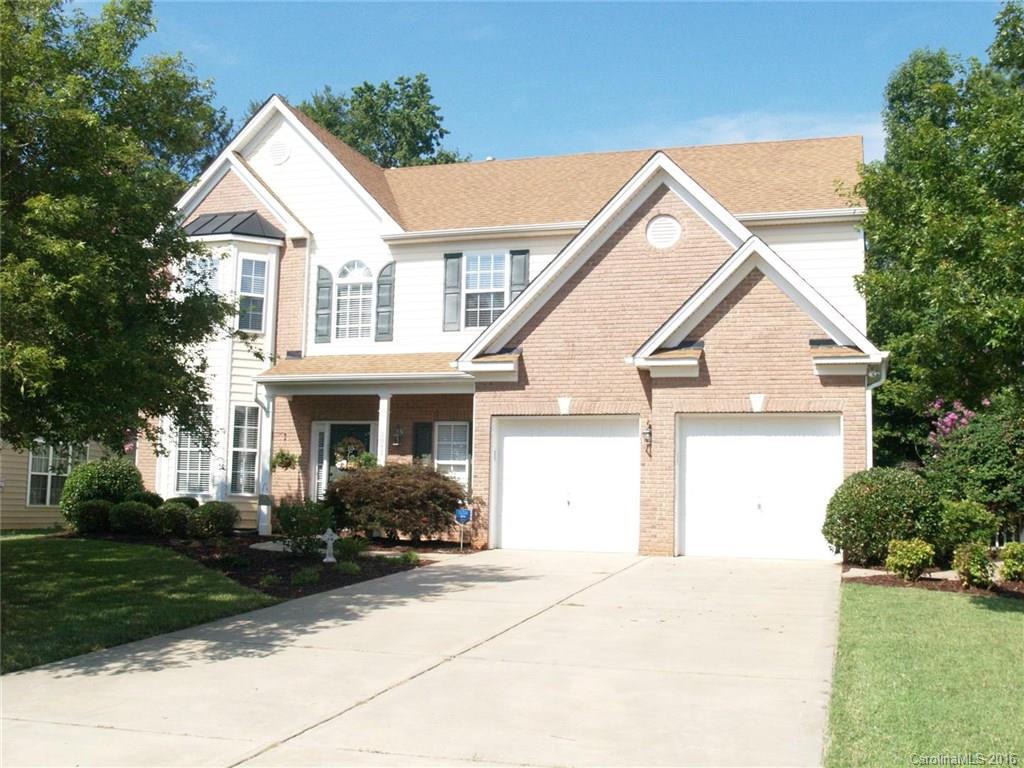 REDUCED AND READY TO SELL! You Must See! Beautiful open floor plan, large foyer, elegant crown molding, large kitchen w/ gas range, 2 story great room, custom drapes, prefinished wood floors, surround sound. 4 generous sized BR's 2 w/walk-in closets. Beautiful backyard is fenced private retreat w/amazing custom screened-in patio w/stained glass, slate pathways, separate area wired for hot tub, shed has electricity. Look at community amenities! Approx 10 mins. to Ballantyne. MOTIVATED SELLER.