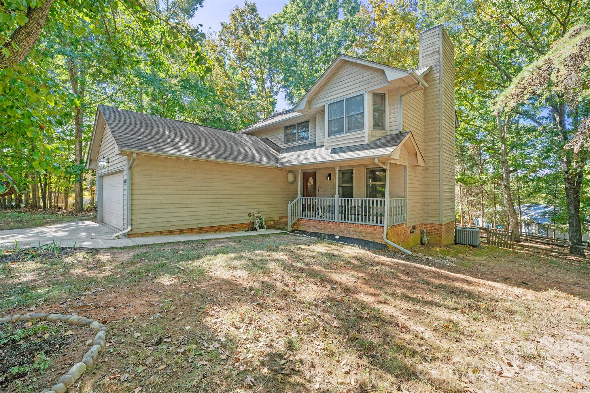 Welcome to this charming 3-bedroom, 2.5-bath home nestled in the heart of Tega Cay! Enjoy an open and spacious floor plan featuring a large great room with a cozy wood-burning fireplace—perfect for relaxing or entertaining. The large kitchen makes gatherings a breeze.  Upstairs, you’ll find three generously sized bedrooms, including a private primary suite with an en-suite bath. Step outside to a peaceful backyard retreat—ideal for morning coffee or evening BBQs. Located just moments from the Tega Cay Golf Club, walking paths, and all the amenities this vibrant lake community has to offer.  Don’t miss your chance to live close to the golf course and experience everything Tega Cay has to offer!