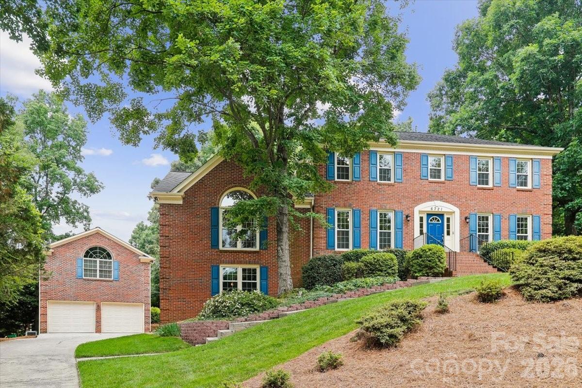 Beautifully updated, full brick home in a fabulous, established South Charlotte neighborhood inside the I-485 Loop. This property combines exciting floor plan utility and exceptional features including TWO (2) massive finished flex/entertaining spaces, TWO garages (accommodating a total of 6 vehicles), water purification system, 3-season screened porch, firepit patio, composite deck, fenced backyard, and a hot tub/spa.

MAIN LEVEL & ENTERTAINING:  In addition to the dedicated office, den, dining room, and two convenient half baths, the main level features a HUGE flex room with an entertaining/bar area. This massive space functions perfectly as a bonus room, recreation/exercise area, dance studio, party space, home theater, or playroom—it truly must be seen to be believed! The updated kitchen overlooks a lovely deck and mature, treed backyard. From the cozy den, featuring a classic brick wood-burning fireplace, step directly into the spacious screened porch.

UPSTAIRS:  The generous primary suite offers abundant space and an updated primary bath. Three additional secondary bedrooms and a large secondary full bath complete the upper level.

FINISHED FLEX SPACE:  Easily accessed via an interior dedicated staircase above the detached 4-car tandem garage, you will find a large, finished multipurpose room equipped with its own HVAC, kitchen, and full bathroom. This highly versatile, private space is perfect for an office, gym/recreation room or a home theatre. (Note: This space is represented on the MLS as the Lower Level rather than Additional SqFt; see the posted floor plan for details).

UPGRADES & ECO-FEATURES:  SOLAR PANELS installed in 2015(a $61K investment) keep summer electricity bills at an impressive average of just $80! Please ask your agent for the posted utility history. Systems & finishes include a WHOLE HOUSE WATER PURIFICATION SYSTEM and all windows replaced over years. HVAC systems in the home were replaced in 2016 and 2024. Fresh interior paint, brand new upstairs carpet, and gorgeous real WOOD FLOORS freshly REFINISHED with a natural stain. There are new (May 2026) dark aluminum railings on the composite deck. The brick detached 4-car tandem garage was added in 2008, bringing total capacity to as many as 6 bays within the two garages or providing space for a garage workshop.

LOCATION:  Situated in the desirable Alexander Hall neighborhood, this home is zoned for a HIGHLY RANKED TRIFECTA of schools: ELIZABETH LANE ELEMENTARY, SOUTH CHARLOTTE MIDDLE & PROVIDENCE HS. Located inside the I-485 loop, enjoy close proximity to private schools, Arboretum shopping, dining, and medical facilities, with easy access to Uptown via Providence Road and the airport via I-485. Staged and easy to show, shedule a showing now!