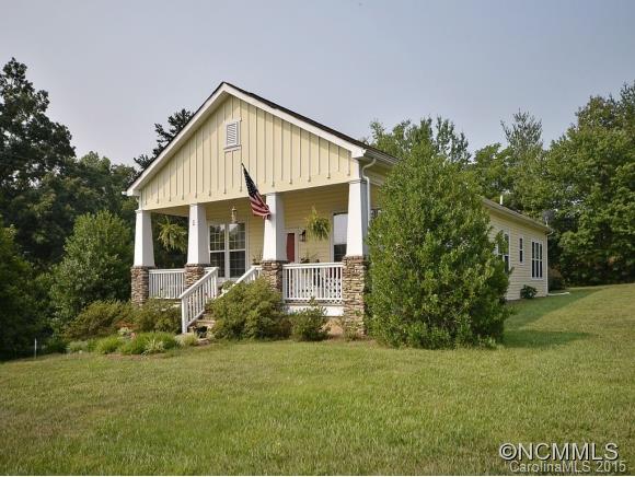 One level living in the heart of the Cane Creek Valley. Craftsman style home offering warm paint colors,bright, open floor plan, 10â ceilings & hardwoods in main living area. Huge kitchen - TONS of cabinets &counter space & stainless appliances. Level yard for gardening or recreation. Covered front porch to take in mountain views. Added touches such as gas fireplace, gas range & tiffany style light fixtures.Amazing package! Worth the visit!