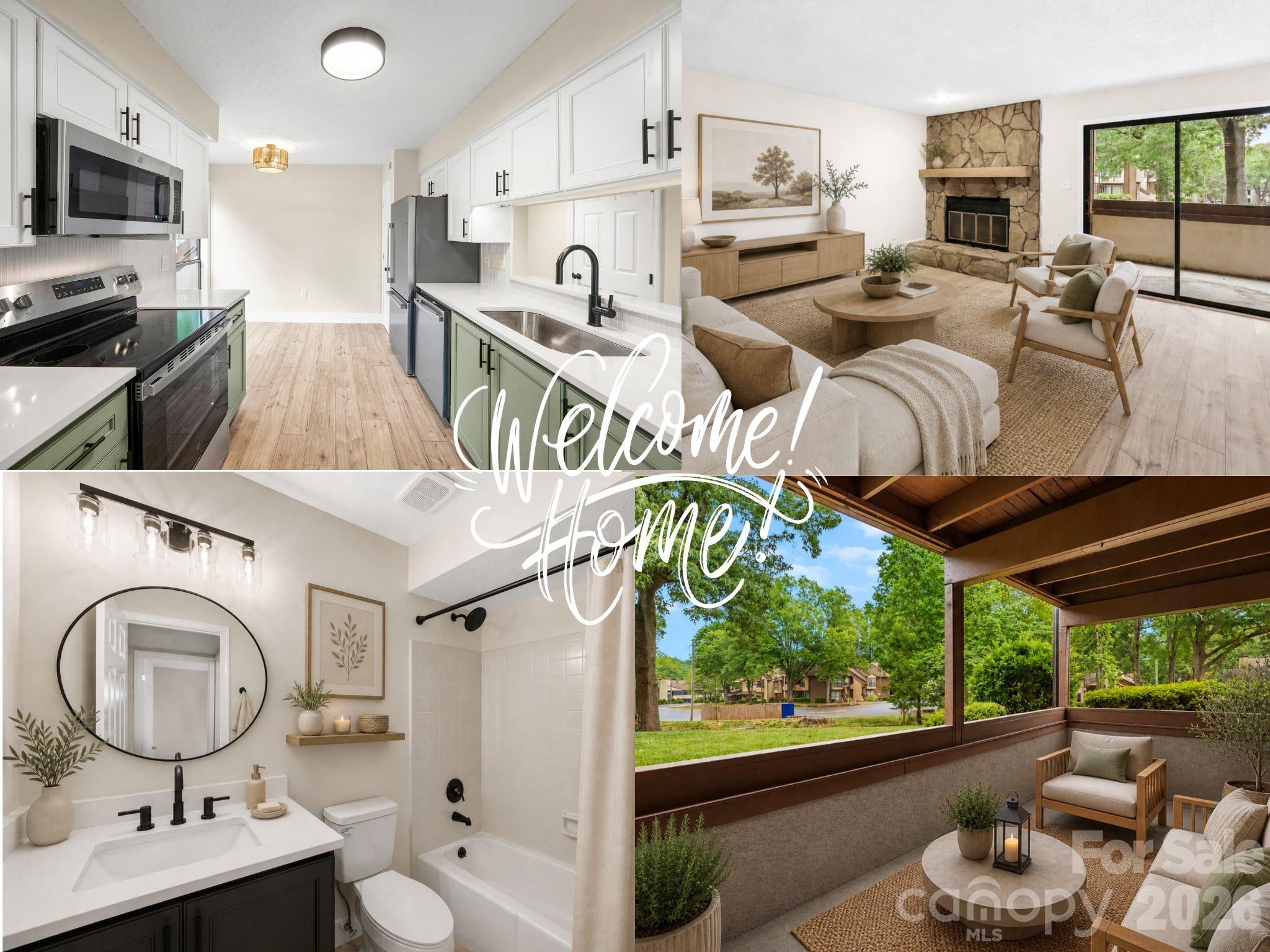 Welcome to 7204 Winery Ln in Charlotte, where location, lifestyle, and thoughtful updates come together beautifully. Ideally situated in a highly convenient area, this first level condo offers easy access to shopping, dining, major roadways, and everyday essentials, making daily living effortless. Step inside to find a refreshed interior featuring new paint, new flooring, new appliances, and stylishly renovated vanities. The layout offers comfortable, functional living all on one level, creating a seamless flow throughout the home. Beyond the interior, this community truly stands out. Enjoy a peaceful setting within a Certified Wildlife Habitat, offering natural beauty right outside your door. Residents have access to a scenic pond, along with a dog friendly environment and nearby park space to enjoy the outdoors. The community pool is also set to open soon, just in time to make the most of the warmer months. Whether you're looking for low maintenance living, access to nature, or a move-in-ready space in a prime Charlotte location, this condo checks all the boxes!