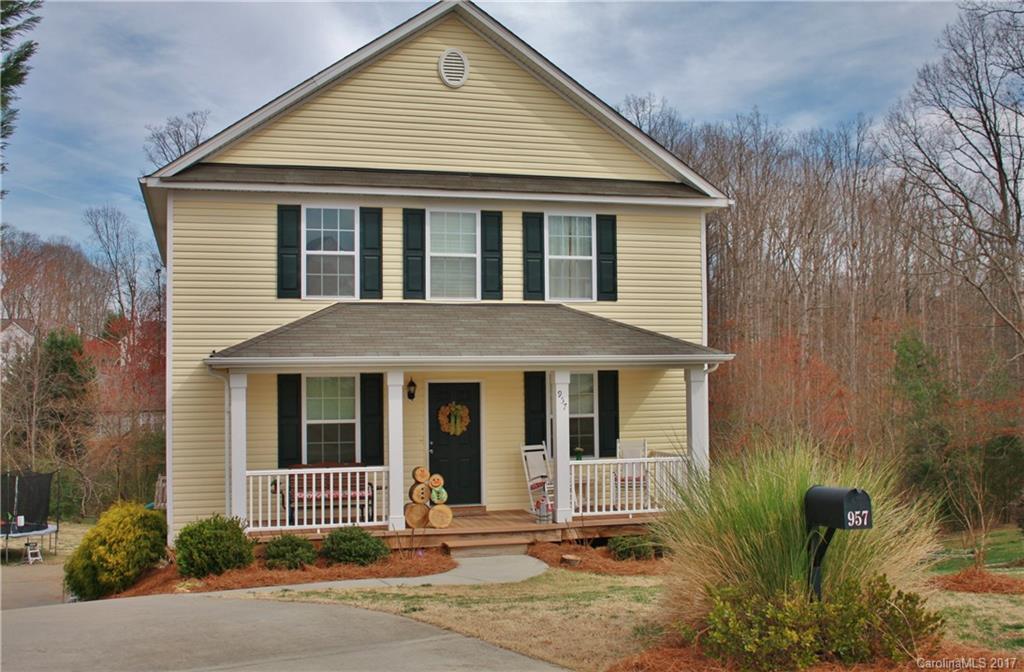 5BR/3BA home in Clover School District. Large 0.55 acre cul-de-sac lot with lots of privacy. Oversized, 2-car garage. Unfinished basement area with lots of possibilities. Open floor plan. Large master suite. Nice front porch with Trex decking. Convenient location!