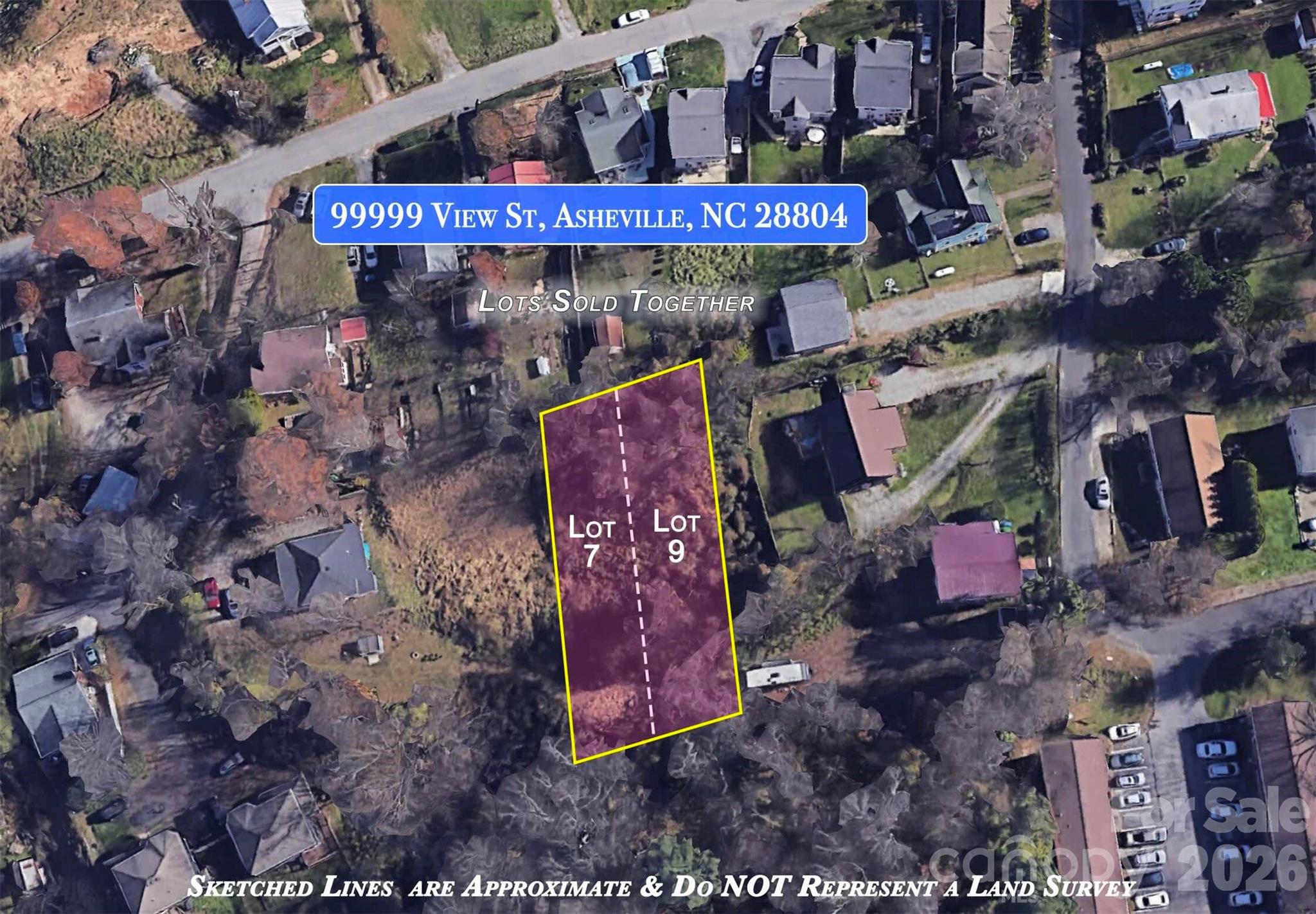 Lots 7 & 9 located just behind 3 View Street 28803 -- 9999 View Street has a gentle slope with sewer located at the lower portion of the lot.  city ROW backs up to either side of these two lots with a deeded access across the neighbors lots - VIEWS of Beaucatcher mountain from the upper portion of these lots making it perfect for your ideas and future home(s) with views!