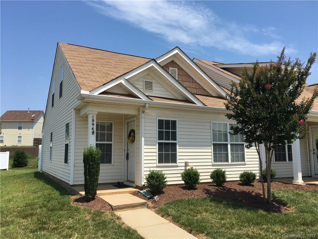 Great end unit townhome with private fenced in yard/patio. Two bedrooms on main level with private master suite upstairs featuring walk-in closet. Wonderful open design with lots of natural light. Minutes to Ballantyne. Two homeowners association dues for this complex: $99/mo for community and $64.32/quarter for community pool. Refrigerator, clothes washer & dryer to remain.