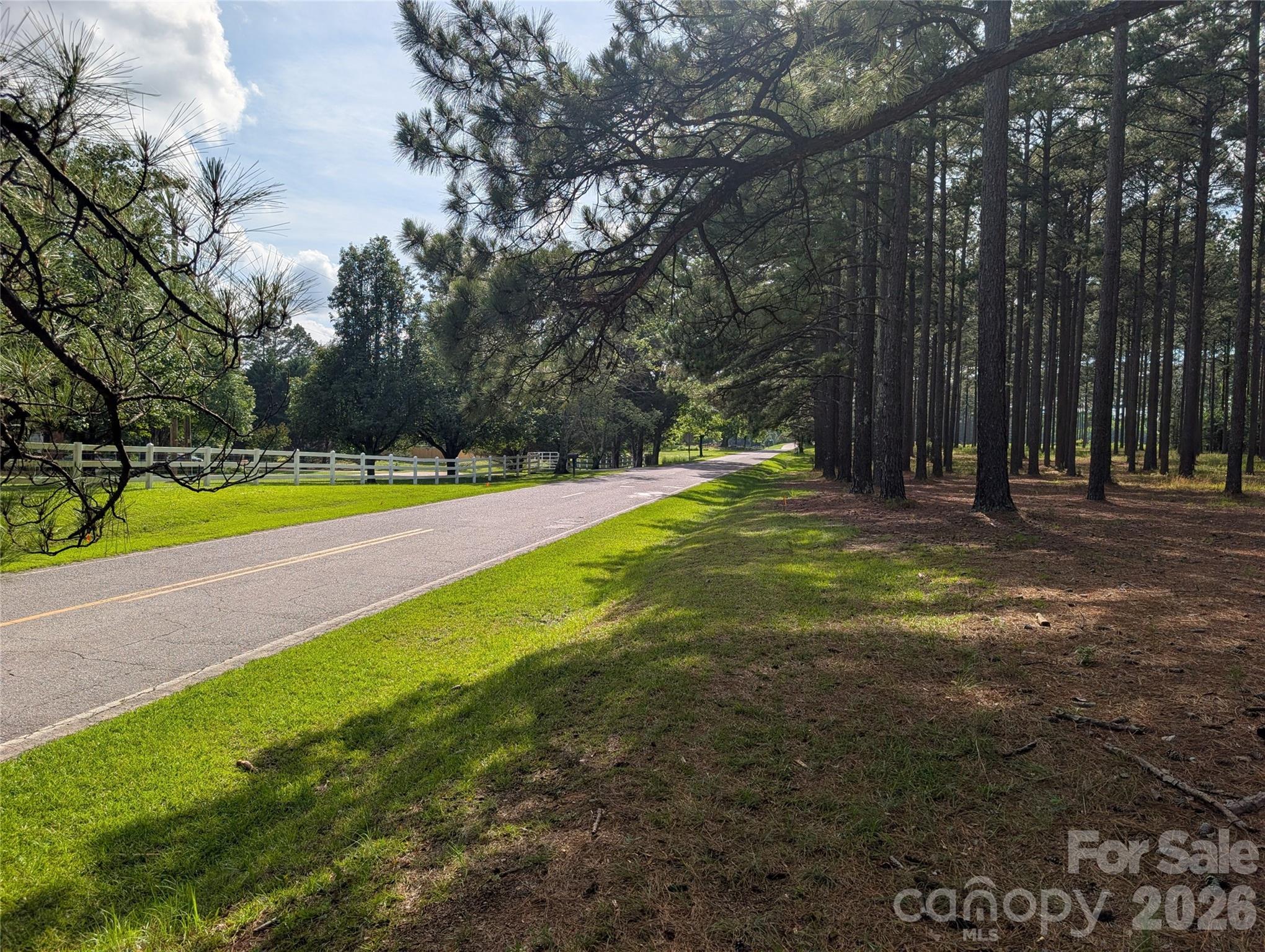 Rare opportunity to own a beautiful 5-acre parcel offering the perfect blend of privacy, rural charm, and convenience. Located in county jurisdiction with NO city taxes, this flat and usable property is increasingly hard to find this close to town. Mature pine trees provide a natural buffer and peaceful setting while still allowing plenty of space to build your dream home.

The property is zoned RMX-20 and will require a private well and septic system. Protective CCRs are in place to help preserve the rural character, aesthetic appeal, and long-term property values of the surrounding homes and acreage parcels. Restrictions include a minimum 1,800 heated square feet, single-family homes only, and no further subdivision of the land.

Whether you're dreaming of a custom home with room to spread out, space for outdoor living, or simply enjoying the peace of country living without sacrificing convenience, this property offers a rare combination of flexibility, privacy, and location.