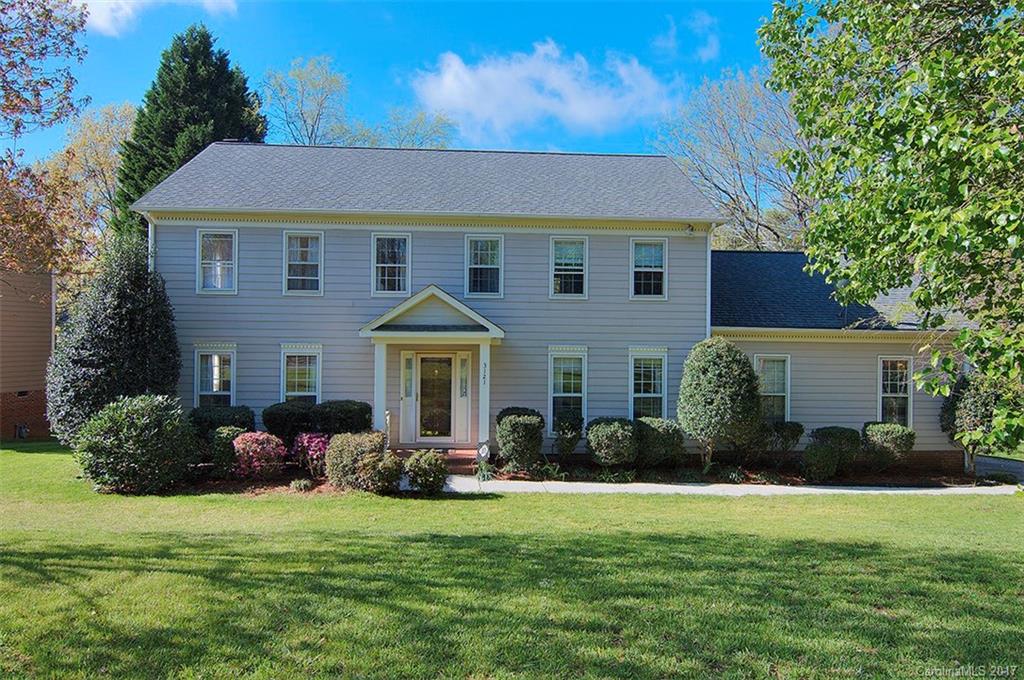 This 2-story colonial in Mallard Creek has hardwoods on the main floor. Home has a study/library that could easily be a formal living room. Open Family Room and Breakfast Nook lead into updated kitchen with granite counter tops and lots of cabinet space; and out to a screened in deck, great for entertaining or enjoying the quiet neighborhood in Mallard Creek. Four bedrooms upstairs round out this beautiful home with an Owner's Suite with walk-in closet and en-suite bath.