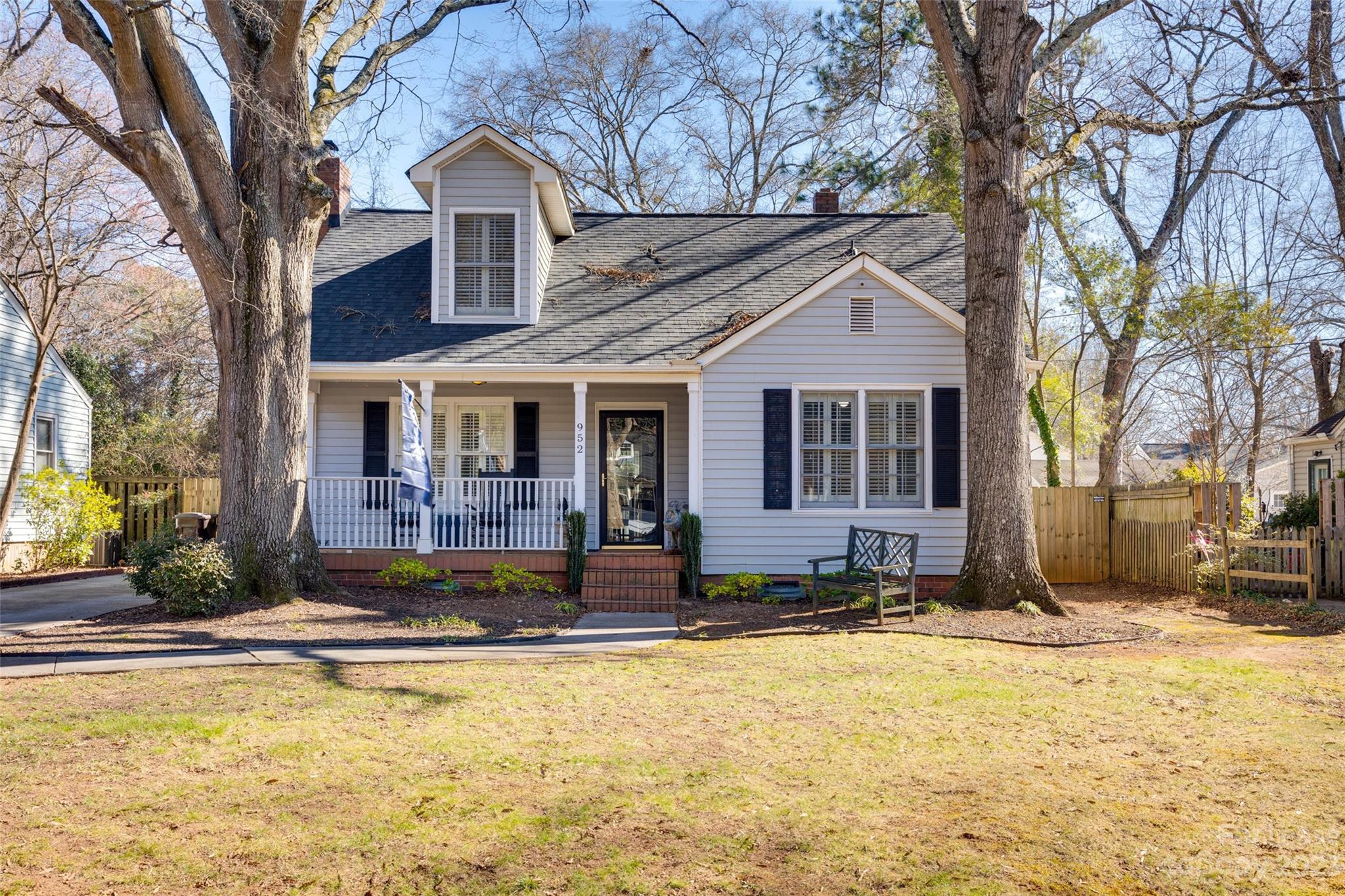 Charming, 3 BR | 2 BA cottage in the heart of Rock Hill. Welcoming rocking chair front porch opens to the entry and living room. Brick fireplace is a focal point for this quaint home. Dining room opens to covered back patio. Fully fenced yard and storage shed is great for storage. Minutes from Winthrop University and downtown Rock Hill, gourmet restaurants, breweries, entertainment and Miracle Park. Property is furnished, includes utilities and lawn care, and available March 4, 2024 for a 31 day-6 month lease. Pets allowed, $350 fee per pet.