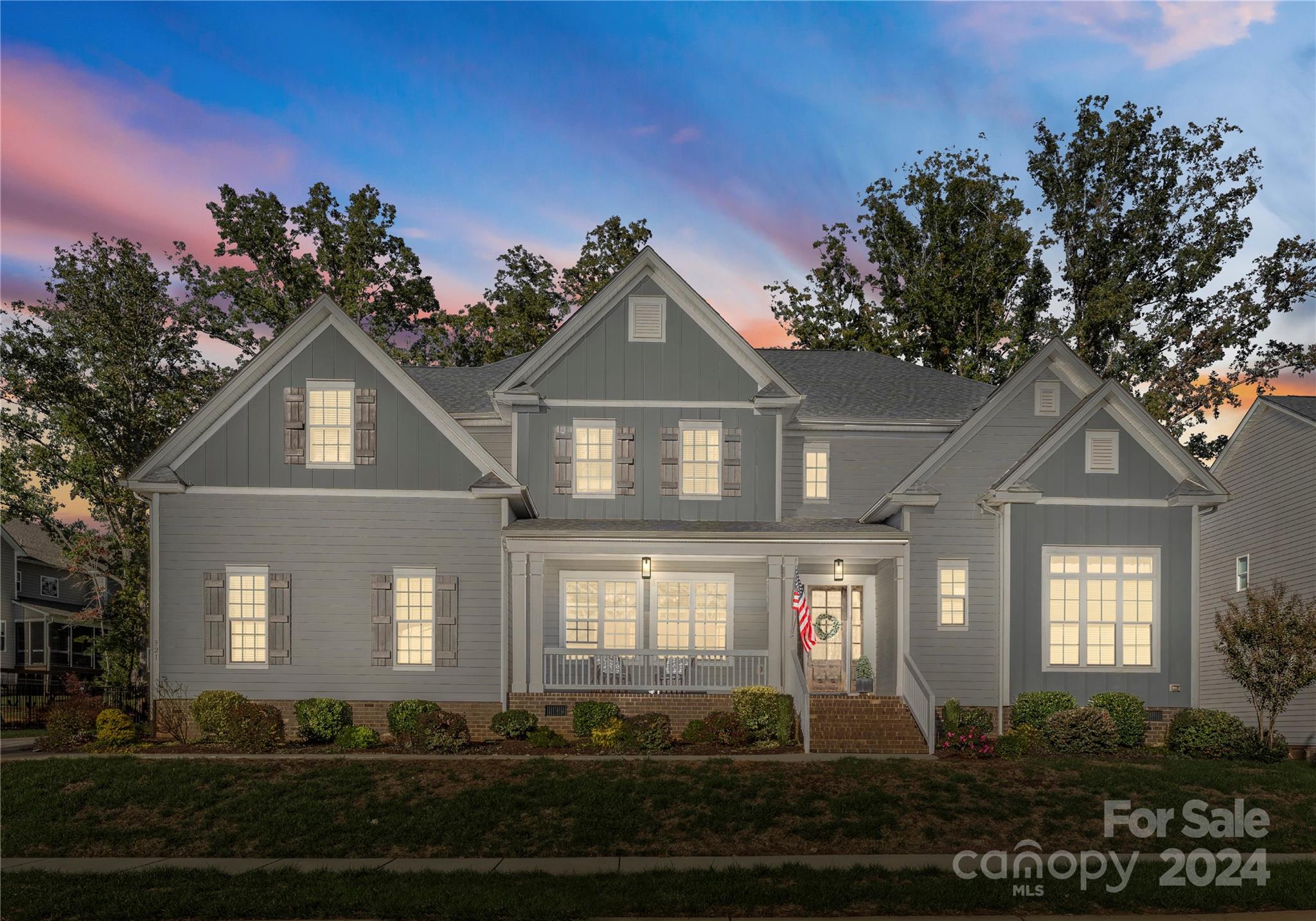 Welcome to 321 Sweet Woodruff Ln! As you arrive, you'll appreciate the 3-car garage and stunning curb appeal. Step inside to discover an open, airy floor plan with high-end finishes and thoughtful touches throughout. The heart of this home is the expansive kitchen, featuring stainless steel appliances and a massive island. The kitchen flows seamlessly into a dining area with a cozy fireplace, perfect for both formal and casual gatherings. A dedicated office with glass doors offers a quiet workspace, while the living room boasts another fireplace, adding warmth to the space. The versatile bonus space, perfect for a game room, movie room, or additional living area.

The outdoor area is a true highlight, featuring a covered back patio with a fireplace, perfect for year-round enjoyment. The large, private fenced backyard includes a stunning pool, making it a personal oasis for relaxation or entertaining guests.

Don’t miss out on the opportunity to make this your dream home.
