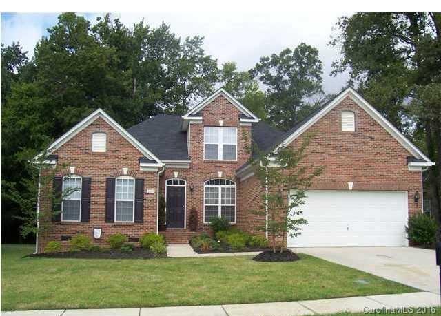 Great ranch home w/ open floor plan. Upgraded kitchen, granite counters, cherry wood cabinets, open to Great rm w/ fireplace & high ceilings. Sunroom off kitchen w/ wooded back yard view. Hardwood floors, crown molding & wainscoting detail. Master +2 bedrooms down. 4th bedroom/ bonus rm & bathroom upstairs. Fresh paint. Washer/ dryer & refrigerator convey. House is move in ready!