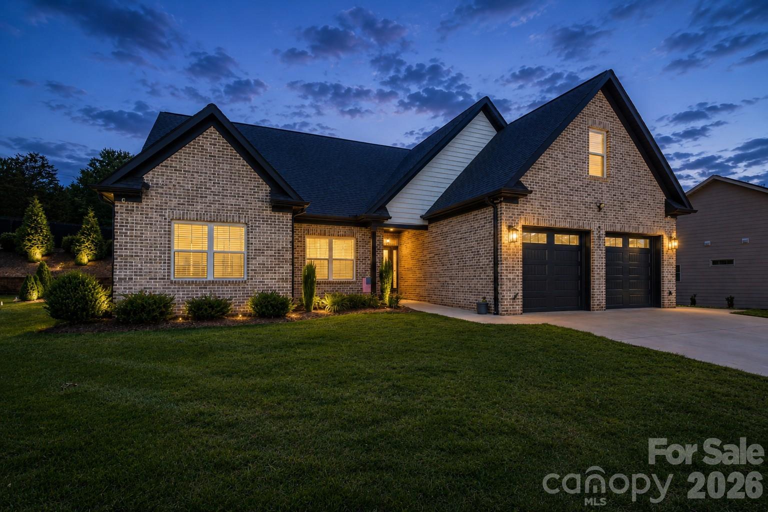 Enjoy Resort-Style Living at Beautiful Rock Barn Golf & Spa!

This fabulous home offers an open floor plan with a desirable split-bedroom layout and high-end finishes throughout. The spacious kitchen features quartz countertops, a gas range, custom cabinetry with pull-outs a decorative backsplash, large island, and a walk-in pantry complete with a butcher block appliance counter.

The inviting living room is open to the dining area and kitchen and includes a wet bar, gas fireplace, plenty of natural light and custom blinds. Step out back to an expanded covered patio overlooking the private backyard enhanced by custom landscaping and exterior uplighting.

The luxurious primary suite features a large custom walk-in closet, custom blinds, a tile shower, soaker tub, double vanity, and decorative tile flooring. 

With numerous thoughtful upgrades throughout. Two additional bedrooms with custom closets and blinds and an upscale full bath. Additional features include custom blinds and a laundry room with barn door and custom cabinetry leading to the spacious two car garage. 

Upstairs offers a spacious bonus room, guest bedroom with a custom walk-in closet, full luxury bath, a large storage closet and convenient walk-out attic storage.

Additional highlights include a tankless gas water heater, mounted pressure washer, beautiful custom landscaping for outstanding curb appeal, and more. This home is just Like New and Move-In Ready! 

Rock Barn Country Club offers a restaurant, world-class spa, and public golf course, with additional amenities available through club membership. Experience luxury, comfort, and resort-style living in one of the area's most desirable communities.