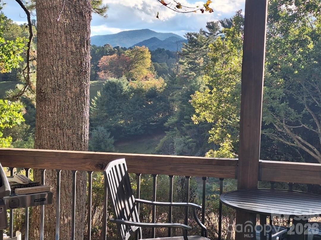 Some houses you tour and forget. This isn't one of them.

Built in the Arts & Crafts tradition and finished like a showroom, this mountain home delivers year-round views, indoor-outdoor flow, and the kind of craftsmanship that's genuinely hard to find at any price point. The wraparound covered deck and custom lower patio make the mountains feel like your backyard — because they are.

Inside, vaulted ceilings and walls of windows pull the scenery in. The stacked stone fireplace grounds the living room while the kitchen earns its keep — custom wood cabinetry, a handcrafted backsplash, and an island that actually fits people around it. The primary suite is its own retreat: barn door closet, dual vanities, tiled walk-in shower. A loft overhead works equally well as an office, studio, or spillover guest space.

Downstairs functions as a fully independent level — family room, kitchenette, game area (pool table included!), bedroom, full bath, and its own entrance. Guests, rental income, or multigenerational living: the options are there.

The garage runs workshop-sized. And all of it sits 25 minutes from Asheville. - See this one before someone else does!