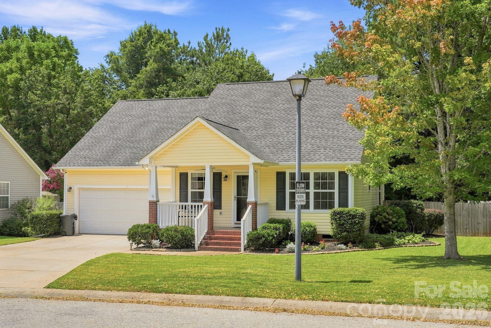 USDA loan eligible. New roof in 2024.  Move-in ready 3-bedroom, 2-bathroom ranch home in Mallard Creek, Rock Hill, SC — 5 minutes to Allison Creek Boat Ramp on Lake Wylie. Step inside to an open-concept living room with vaulted ceilings, a cozy fireplace, and natural light pouring in throughout the day. The kitchen island anchors a layout built for gathering, flowing easily into the dining area and great room. A split floorplan tucks the primary suite away for privacy, complete with vaulted ceilings and a full en-suite bath. Out back, a lovely backyard offers space to unwind, entertain, or simply enjoy the quiet of Mallard Creek living, all on a 0.22-acre lot in York County, South Carolina. Mallard Creek HOA dues are just $150 annually.
This is lake-life convenience at its best: Allison Creek Boat Ramp is just 5 minutes away for direct Lake Wylie access, and Ebenezer Park is a 10-minute drive for hiking, picnicking, and lake views. This Mallard Creek home offers quick access to Rock Hill shopping, dining, and commuter routes into Charlotte. Schedule a showing today for this bright, single-story Mallard Creek home in Rock Hill, SC 29732.