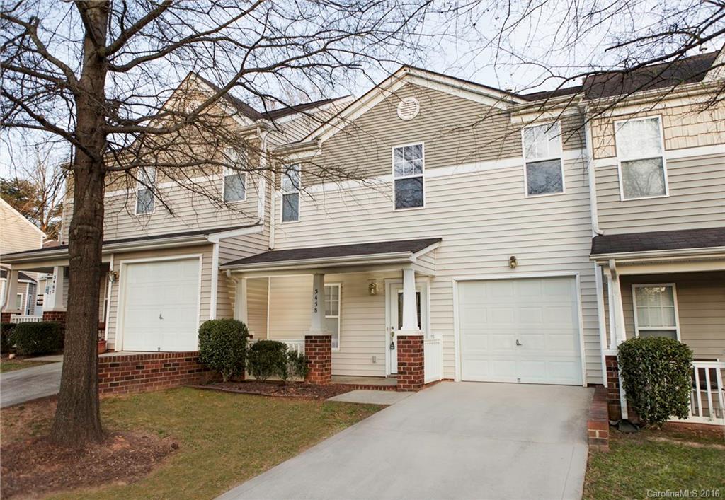 Welcome home! This wonderful Stonebrook townhome is ready for new owners.  Tiled first floor with open concept living and dining room with lovely bay window.  Kitchen features granite countertops and stainless appliances.  Upstairs master is a wonderful size with adjoining master bath with separate shower and tub. Second bedroom and bath for guests, roommate or kids.  Laundry is upstairs as well. Ideal location in gated community with a pool!  Come check it out.