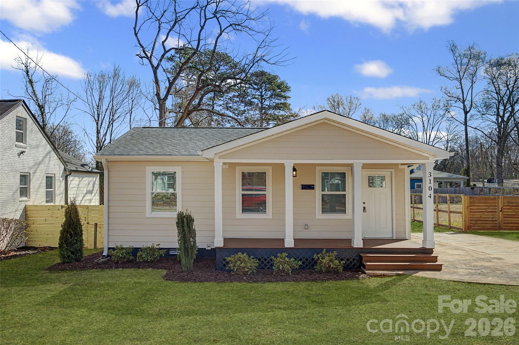 Move right into this fully renovated 3-bedroom, 2-bathroom home located in the desirable Enderly Park neighborhood that blends modern style with everyday comfort. Every inch of this property has been thoughtfully updated for peace of mind and lasting value.
Key Features:
Fully Updated Throughout: Enjoy brand-new plumbing, electrical, HVAC system, roof, windows, fresh paint, flooring, updated lighting and Hardie board siding. With every major system replaced and contemporary finishes throughout, this home is built to impress and ready for years of worry-free living.
Modern Kitchen: Features stunning granite countertops, stainless steel appliances, and plenty of cabinet and prep space for the home chef. An additional pantry behind a pocket door provides additional storage.
Private Primary Suite: Spacious retreat with a luxurious private bath, perfect for unwinding after a long day.
Convenient Upgrades: Includes a new washer and dryer for easy move-in.
Great Location: This home enjoys a quiet neighborhood feel with the convenience of a quick commute to Downtown Charlotte or major access roads.  
Don’t miss this opportunity to own a like-new home with style, comfort, and quality craftsmanship.
Schedule your private showing today!