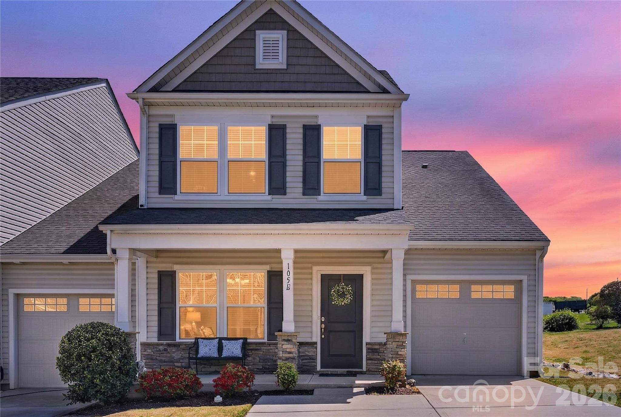 Desirable end-unit townhome in the highly sought-after Larkin golf course community offering 3 bedrooms, 2.5 bathrooms, an attached 1-car garage, and 1,953 square feet of thoughtfully designed living space. Built in 2017, this two-story home combines low-maintenance living with a peaceful setting surrounded by beautifully maintained landscaping, tree-lined streets, and scenic golf course surroundings. Enjoy the charm and serenity of this welcoming neighborhood while still being conveniently close to shopping, dining, and major commuter routes.

Inside, the open-concept floor plan features a spacious great room that flows seamlessly into the dining area and kitchen complete with a center island, stainless steel appliances, and abundant cabinetry. The main-level primary suite offers everyday convenience, along with a laundry room and half bath on the main floor. Upstairs you’ll find two additional bedrooms, a full bathroom, a versatile bonus area, and a private office that could easily function as a fourth bedroom, media room, or fitness space.

Enjoy relaxing mornings on the welcoming covered front porch or unwind on the private rear patio overlooking the tranquil community atmosphere. Residents of Larkin enjoy resort-style amenities including a pool, clubhouse, tennis courts, playground, and golf course access, creating an active lifestyle in a serene setting. Convenient Statesville location with easy access to Troutman, I-77, shopping, dining, and everyday conveniences. Seller is offering a $4,000 carpet allowance with an acceptable offer.