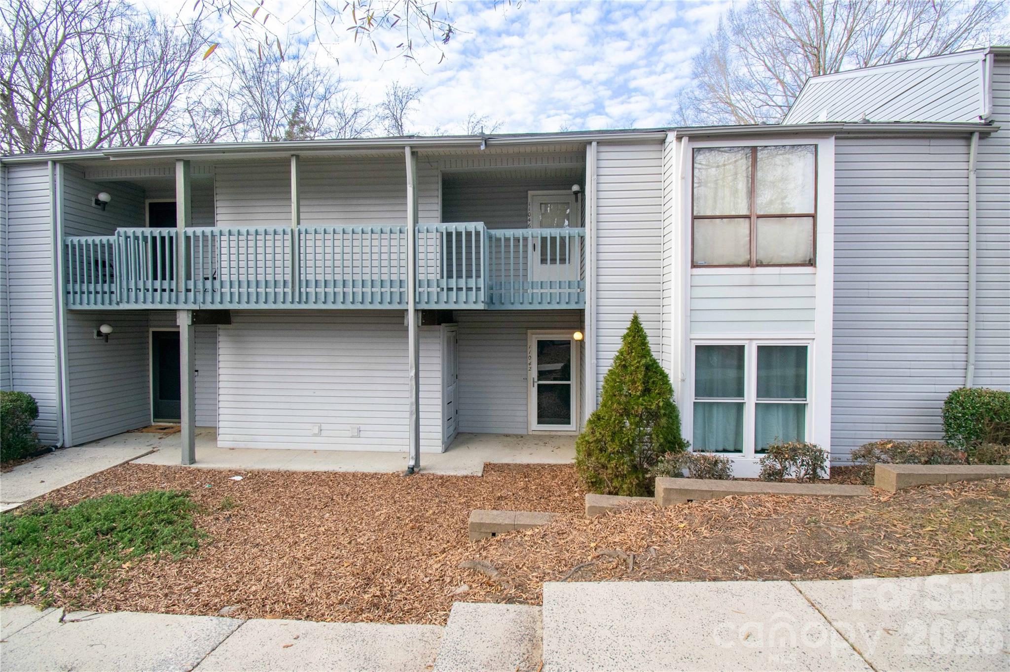 Ground Floor Home,  Backs to woods, Laminate flooring through out,  Updated bath Vanities,  Walk in Closet in the Primary Bedroom.    Ready for a New Owner.