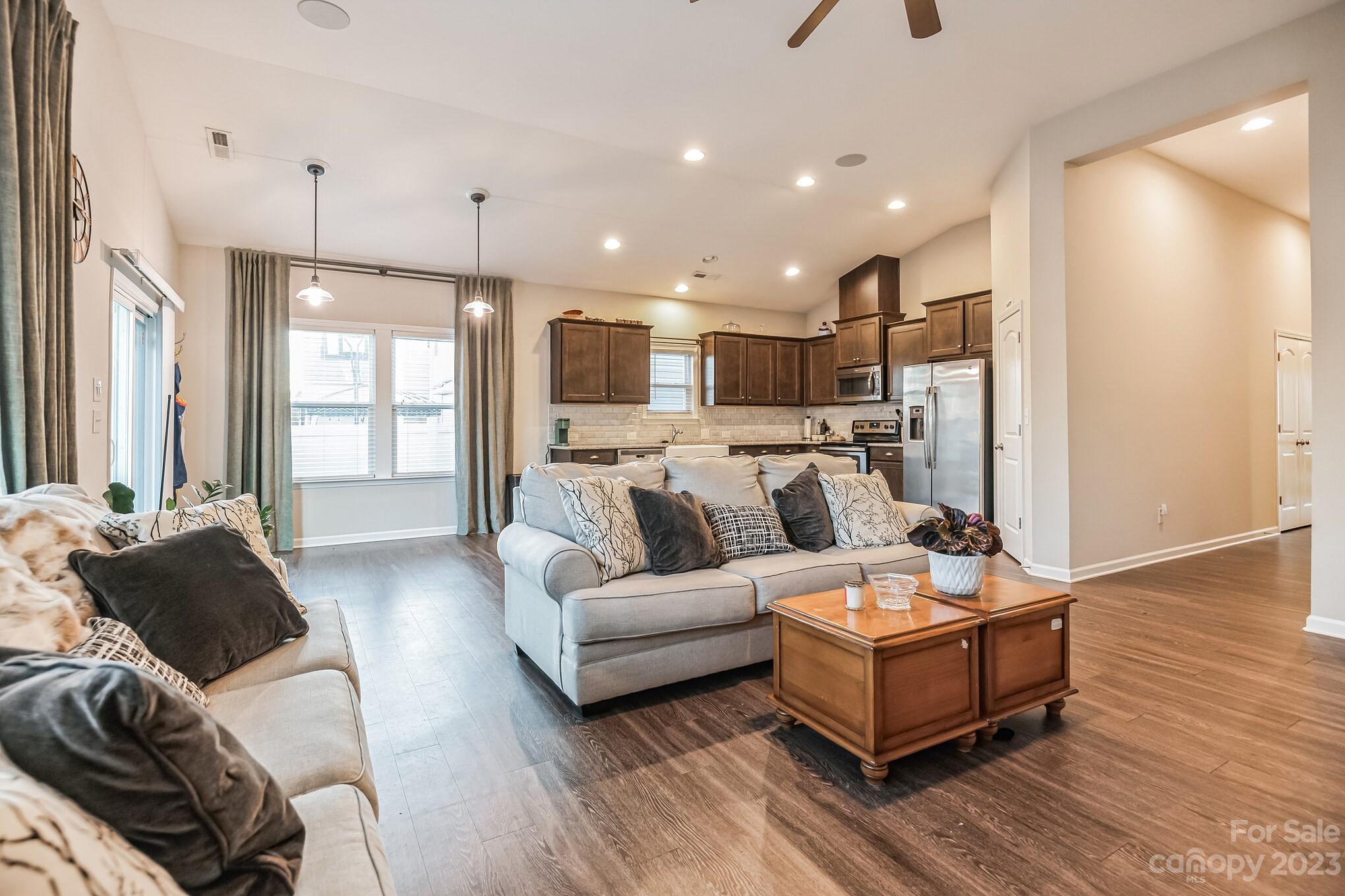 Charming 3 BR ranch in desirable Caldwell Farms! This easy to live in home was just built in 2017 by CalAtlantic and located in a convenient location close to 485, Harrisburg and University City. Kitchen has granite, stainless steel, ample storage and room to add an island if you desire. The open floor plan flows and is perfect for entertaining or relaxing. Home is cable pre-wired for televisions and has a four zone built in speaker system. Unwind in the beautiful primary bedroom suite that has a nice walk-in closet. Two more bedrooms share another full bath that has room for a second sink if you wanted to add it. The backyard is fully fenced and has a patio perfect for enjoying outdoor time. An attached 2 car garage rounds out this fantastic home! If you're looking for one level living and convience this one is for you!
Professional photos, video and floorplan will be done on 12/5