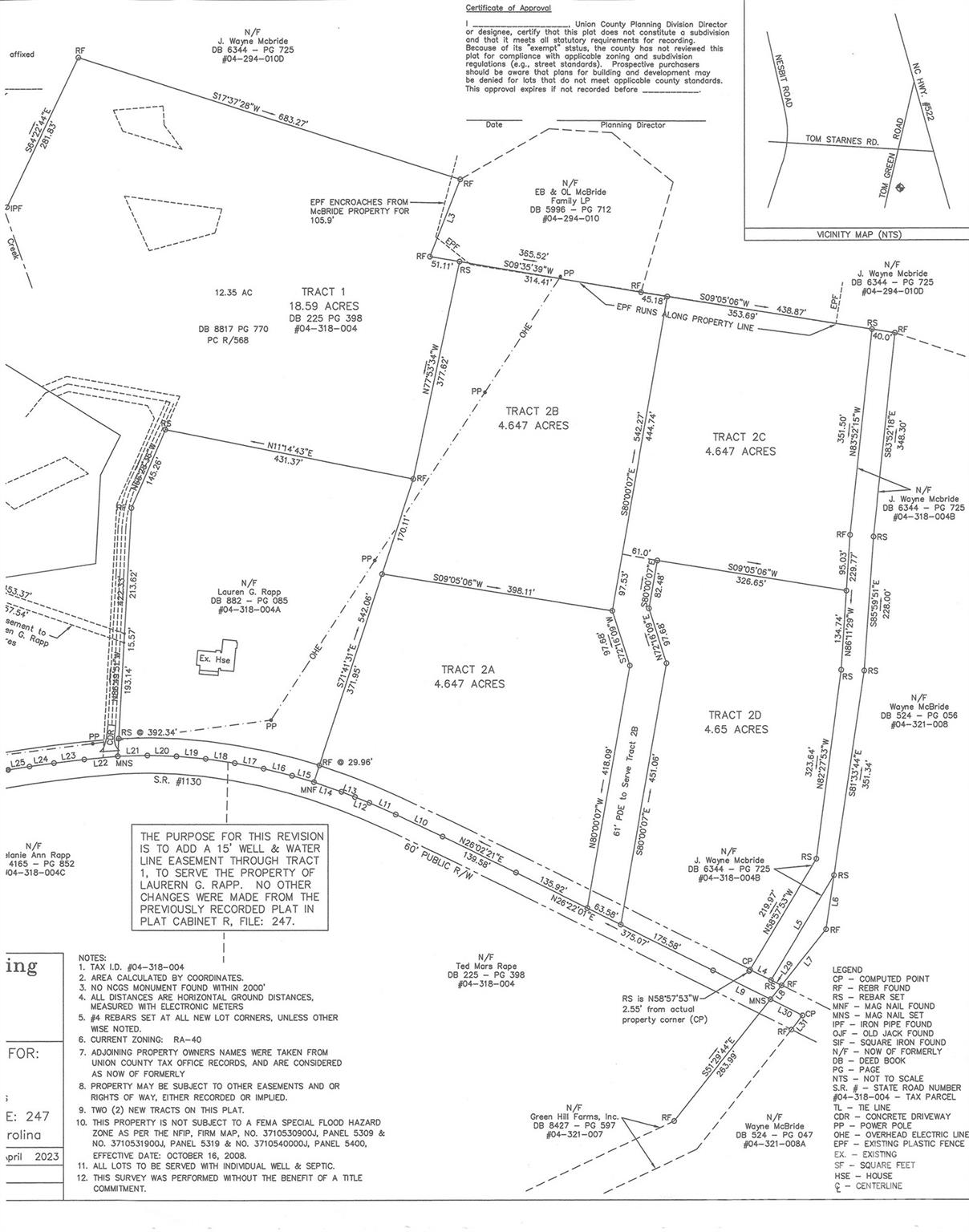 This remarkable 4.647-acre lot (part of an 18-acre track), available outside of the family for the first time since 1901, offers a rare opportunity to own a piece of local history. With ample set back from Tom Greene rd, this land boasts picturesque views of lush pastures and scenic countryside. Imagine the serenity of wide-open spaces where the gentile hills cradle wildlife and the whispering winds tell tales of the past. A simple hayfield for decades, this enchanting property invites you to create new memories while honoring its rich heritage. Whether you're seeking a tranquil estate, a charming hobby farm, or an equestrian playground, this land is a blank slate waiting for your vision. Don't miss this chance to invest in a timeless piece of history, where the echoes of laughter and the spirit of nature intertwine. This quiet equestrian community beckons for you to join in on its tranquil pace of life (Restrictions: Architectural review & minimum 4,000 sqft to build, no commercial farming, no subdividing, no pigs, no hunting, and no shooting ranges).  LOT2C