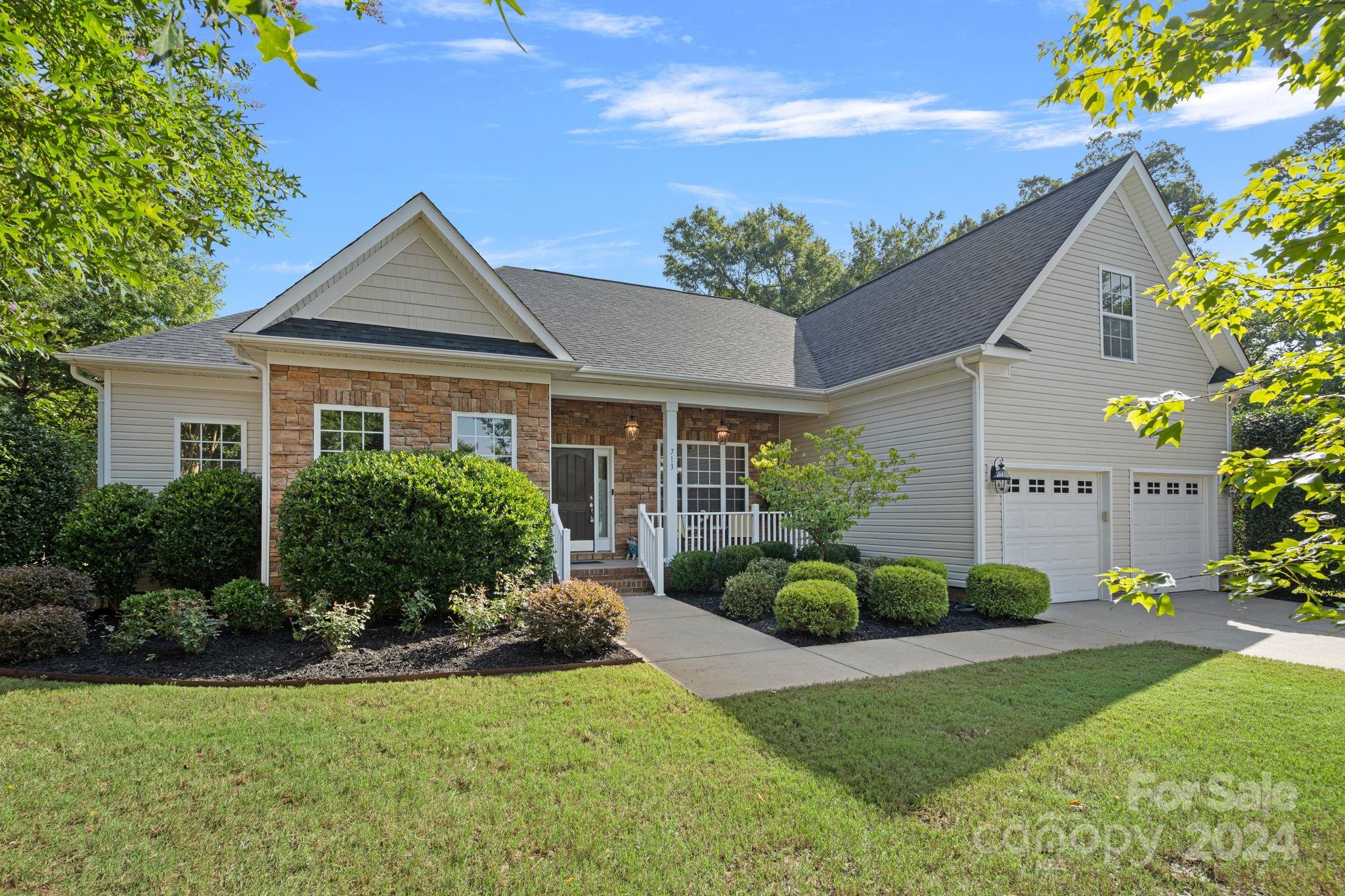 Welcome to this inviting ranch-style home, nestled in the beautiful Pleasant Glen neighborhood, offering the perfect blend of comfort and functionality. Boasting 4 bedrooms and 3 full bathrooms. Step inside to discover a thoughtfully designed layout with stunning archways throughout and an open-concept living area. The spacious living room is bathed in natural light, creating a warm and inviting atmosphere. The adjoining kitchen is a chef's delight, featuring sleek countertops, stainless steel appliances, and plenty of cabinet space for storage.
The master suite is a retreat unto itself, complete with a en-suite bathroom featuring dual sinks, a soaking tub, and a separate shower. The additional bedrooms are generously sized with a bonus room upstairs. A large amount of storage space with a custom built loft in the garage. Step outside to your beautiful privacy back yard featuring a large, no-maintenance, composite deck perfect for entertaining.
