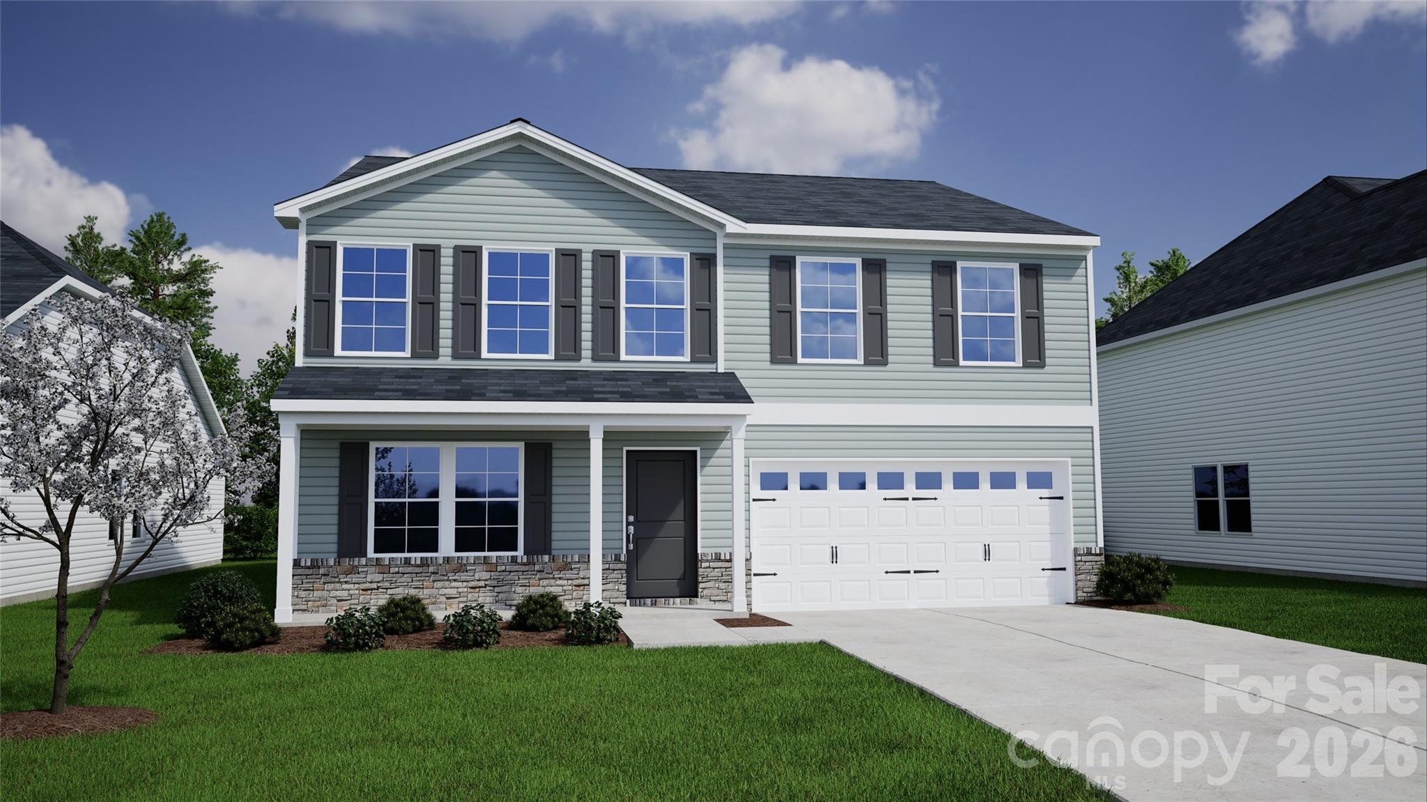 The Telfair is a beautifully designed four-bedroom home offering 2.5 baths and flexible living spaces to fit today’s lifestyle.  Step onto the covered front porch and into a welcoming entry hall that opens to a spacious great room, seamlessly connected to the eat-in area and formal dining room—perfect for both everyday living and entertaining. The main floor also features a private office, ideal for working from home or creating a quiet retreat.  At the heart of the home, the well-appointed kitchen boasts a large island, walk-in pantry, and abundant cabinet and countertop space, making it as functional as it is stylish.  Upstairs, the primary suite provides a relaxing escape with a generous walk-in closet. Three additional bedrooms, two full bathrooms, and a conveniently located laundry room complete the second floor, offering comfort and practicality for the whole family.