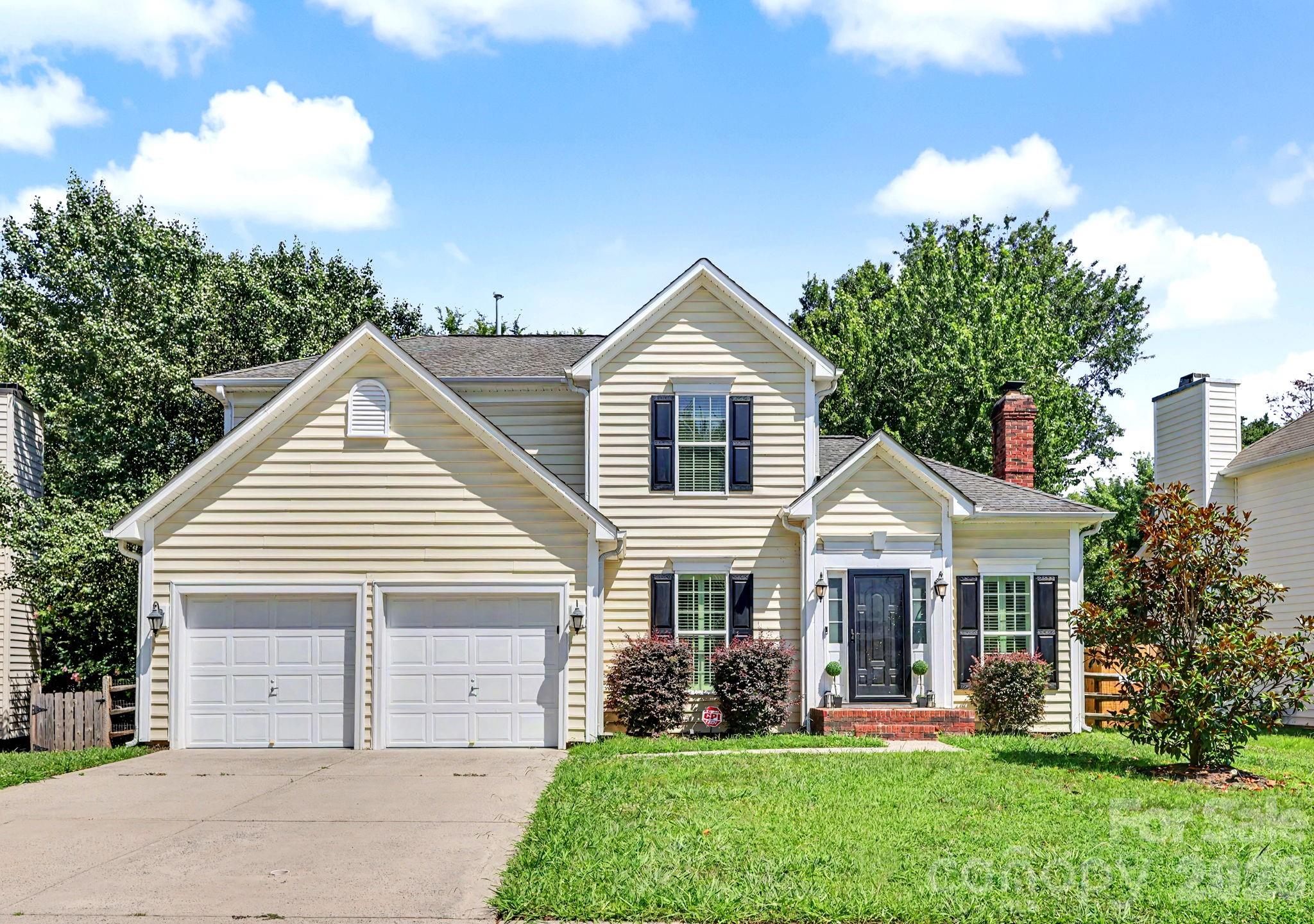 Welcome home to one of Charlotte's most sought-after neighborhoods! For over 30 years, this established community has been known for it's exceptional amenities, including parks, pools, scenic walking trails and schools conveniently located within the neighborhood. This beautifully maintained, move-in-ready home features a spacious, open layout with durable laminate flooring throughout the main level. The kitchen is equipped with stainless steel appliances, granite countertops, and ample cabinet space. The luxurious primary suite offers a spa-like bathroom complete with a dual vanity, separate soaking tub and a stunning glass-enclosed tile shower. Step outside to enjoy the expansive deck overlooking a fully fenced backyard with mature trees providing both privacy and a peaceful setting. Tucked away on a quiet cul-de-sac, this home offers close proximity to Concord Mills, and additional shopping and dinning. Owner is a Licensed North Carolina Real Estate Broker, and REALTOR.
