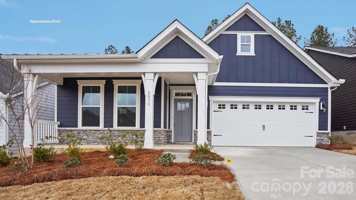 Come see 3252 Oberon Street located in York, South Carolina!!!!!!

The Birch NOW available in WESTPORT. This impressive home starts with an inviting large front porch where upon entry you see stunning foyer and then 2 Bedrooms and full bath!  Open kitchen concept boast quartz counters and gas range. The New 1 level living offers 3 full BR's down and 2 full baths. Primary BR that includes Walk-in closet, oversized luxury shower with Bench seat w/dual vanity! All this and a Large pool & clubhouse to come and only a few minutes to a Lake Wylie boat ramp & park. Home is connected includes programmable thermostat, Z-Wave door lock and wireless light switch, touchscreen control device, automation platform, video doorbell! All features are subject to change without notice.