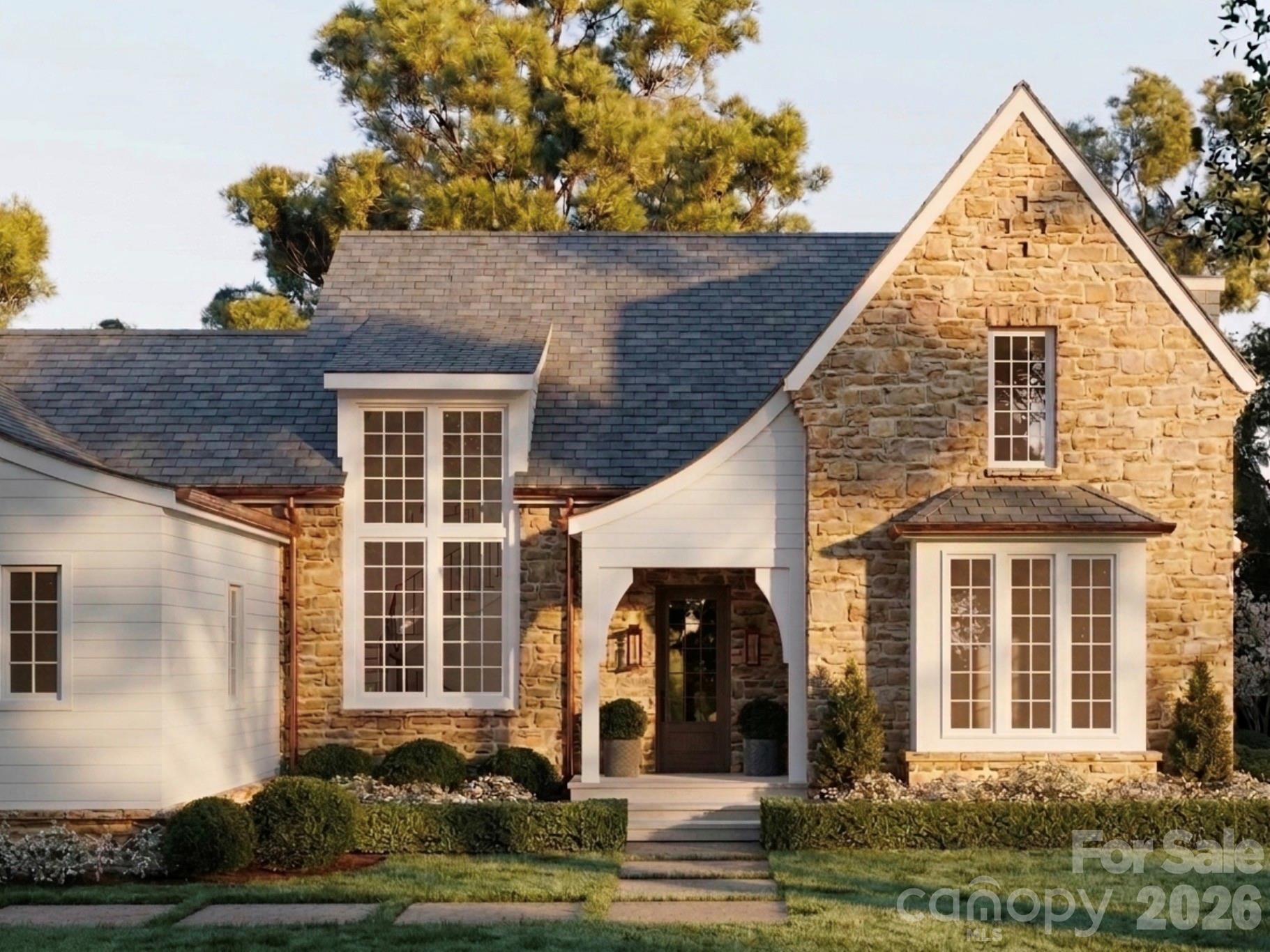 CAMBRIDGE COTTAGE
Graceful and understated, the Cambridge Cottage embodies a quiet sophistication that blends traditional charm with modern livability. With over 3,400 square feet of thoughtfully designed space, this four-bedroom, three-and-a-half-bath home welcomes you with elegant proportions, a sweeping gable, and warm natural textures. 

The main level features a grand living room framed by tall windows, a gourmet kitchen with adjoining dining space, and a serene primary suite designed for comfort and retreat. Upstairs, a bright loft anchors three additional bedrooms, each crafted with character and balance. From the inviting covered porch to the refined architectural details throughout, the Cambridge Cottage captures the art of enduring design and gracious living.

Cambridge Cottage is not merely a residence — it is a refined expression of comfort and character, where timeless architecture and modern living meet in perfect balance.

“Subject to final plat approval by the Town of Black Mountain. Seller reserves the right to create, retain, or grant easements affecting the subject property. CCR to be recorded prior to closing.” 

AN EXCLUSIVE PLANK & PILLOW DESIGN - CREATED IN PARTNERSHIP WITH STAG BROOK COTTAGES TO CELEBRATE CRAFTSMANSHIP, SOPHISTICATION, AND LEGACY IN EVERY DETAIL.

STAG BROOK COTTAGES is a curated collection of manor-sized English-inspired cottages where timeless architecture meets modern craftsmanship, located right outside of Asheville, in Black Mountain, NC. Nestled in a tranquil setting surrounded by nature, each cottage is thoughtfully designed to reflect the charm of old-world England while embracing today’s comforts and conveniences. From distinctive façades and handcrafted details to an inviting sense of community, Stag Brook Cottages offers a place not merely to live - but to belong.

- Artist’s rendering. Final design, finishes, and details may vary. 
- All information to be verified by buyer.
- Optional elevator upgrade available on select cottages.