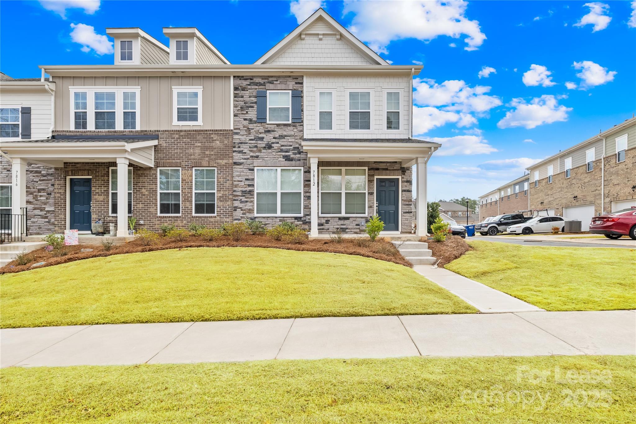 ** Special Offer: Sign a 13-month lease starting by 3/1 or sooner and get 50% off your First month FREE! **

Like-new energy-efficient 2-story end-unit townhome with additional windows and ample sunlight located in McEwen Village is available from Feb 1st! Open floor plan with a family room, chef's kitchen, dining area, and powder room on the main floor, with a 2-car rear-entry garage. A master bedroom with a stand-in shower and TWO walk-in closets, two additional bedrooms with walk-in closets, a full bath, and a laundry room complete the upper level. Cool grey cabinets, granite countertops, stainless-steel appliances, 5 burner gas range, undercabinet lighting.
Conveniently located close to I-485 and minutes to Uptown Charlotte, Ballantyne, Matthews, and Indian Trail.

Water, gas, and electricity are tenants' responsibilities. Lawn maintenance and HOA fees will be paid by the owner. The washer, dryer, and refrigerator are included in the rent.