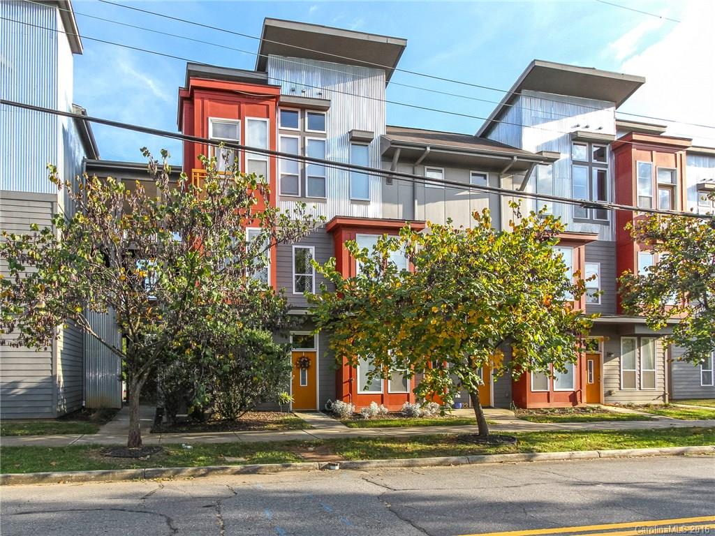 We love this condo with a open floor concept.  This layout provides entertaining space on main with a kitchen nook with wood shelves for storage and a spacious master bedroom upstairs. Stained concrete floors on main. Custom barn door on 2nd floor leading into master bedroom. Meticulously cared for unit and the location is prime for shopping, dining, and entertaining. Around corner from Birdsong Brewery and two blocks from Lynx Rail Line (Summer 2017).