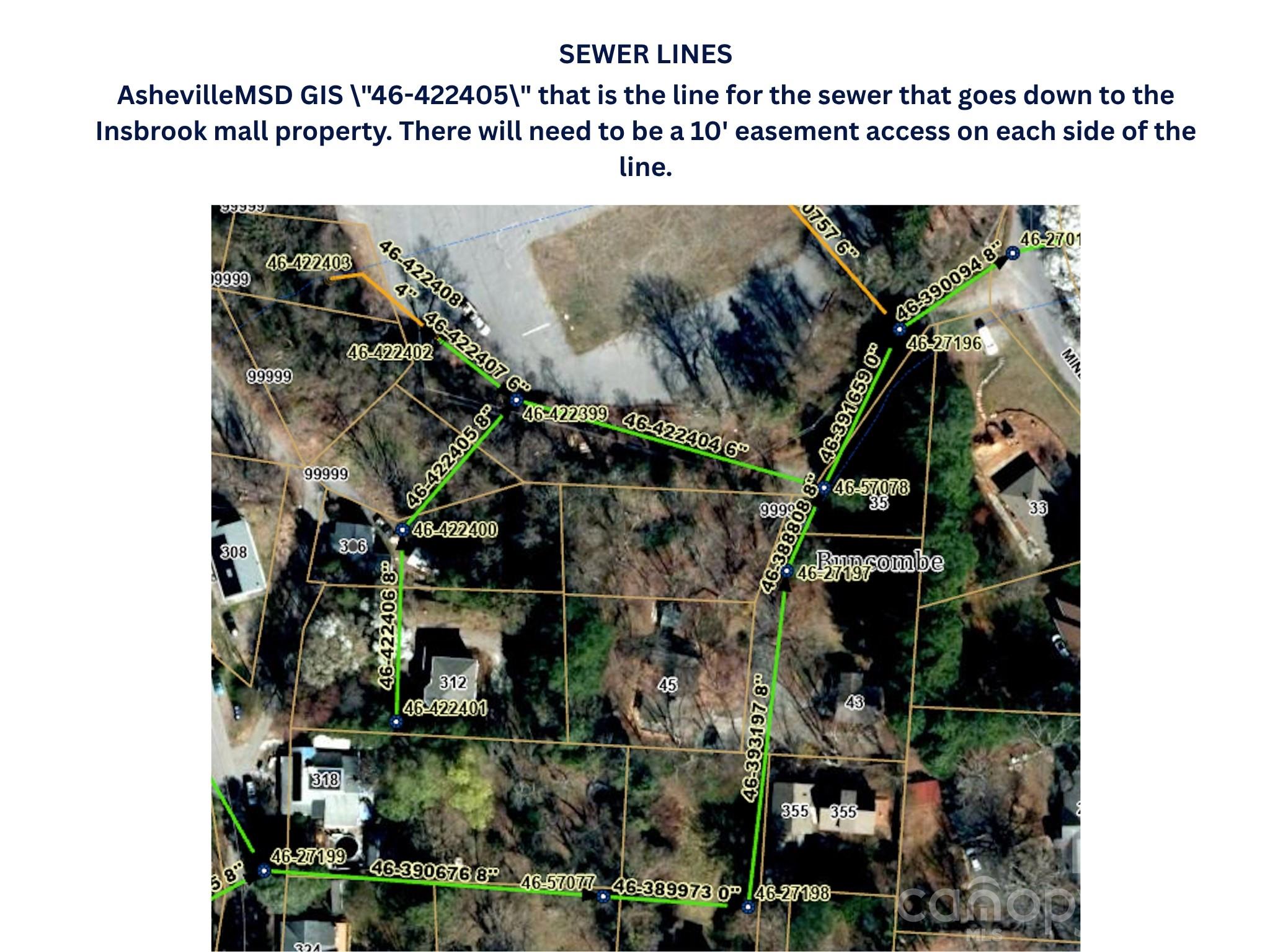 Possible owner financing. Long range views, tax value over 300k - Views from .34 acres with two divided lots for the price of one. Rare opportunity to build close to downtown Asheville while still enjoying privacy tucked down a dead-end driveway. Just a couple of minutes to downtown, with convenient access to the mall, shopping, schools, restaurants, and the hospital.

The site overlooks a commercial lot, though the elevation offers the opportunity for added privacy with a fence or laurel hedge. There is also potential for long-range views with selective clearing of the weed trees. A lovely knoll sits on the right-hand lot. According to the owner, who grew up in the home next door, there were once three homes on these two lots. Hard to beat this combination of proximity to town and privacy. 306 Beaucatcher Road, Asheville is the home next door, the start of the right hand lot is from the side of that paved driveway. See the lot map in the pictures to determine the lots.

The sewer line map is in the pictures, and buyer would have to determine permits, hook up fees for water and sewer where available. We do not have a survey.