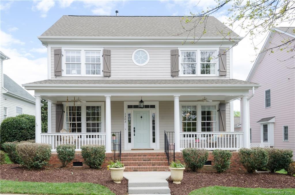Charming porch with views of one of Baxter Village's adorable pocket parks!  Beautiful hardwood floors up & down, formal living room/study & dining room with Craftsman style moldings. Custom white kitchen cabinets w/marble back splash, granite, stainless appliances & custom ship lap! Screened porch is where you live overlooking fenced backyard w/huge Willow tree!  Master bath with dual shower to match the dual closets. Expansion opportunities, workroom, pools/tennis/trails...don't miss this one!