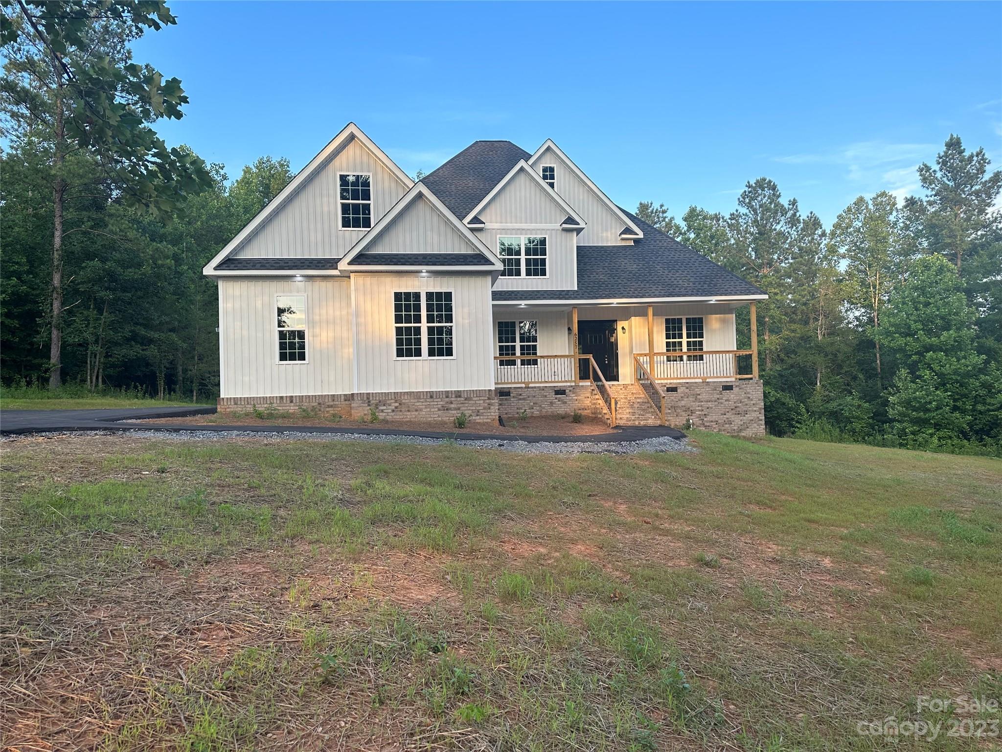 Welcome to the beautiful subdivision of Sanders Landing. This home is a brand-new construction in the Sander Landing Subdivision that sits on 8 acres of land with tons of privacy. This 4-bedroom 4 bath home has plenty of space. The main bedroom is on the main level with a master shower and his and her walk in close. There is a separate laundry close on the main level. Also on the main level is a guest suite with its own bathroom for family and friend visit. The upper level has 2 bedroom and 2 bathroom that has a in-law suite and a unfinish Boun room for future entertainment or game room for great fun. This home will not last long so please bring your best and final offer. Seller is offering $15,000 concession toward closing cost, interest rate buydown.