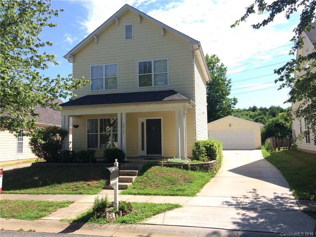 Nice two-story three bedroom house in quiet neighborhood, 5 minutes from I-485. Bring your rocking chairs! The shaded front porch offers a nice view of small park and sidewalk community. Kitchen, dining area, den and laundry located on the first floor and all bedrooms on the 2nd floor of home. Detached garage located behind the house. Pool access in neighborhood.