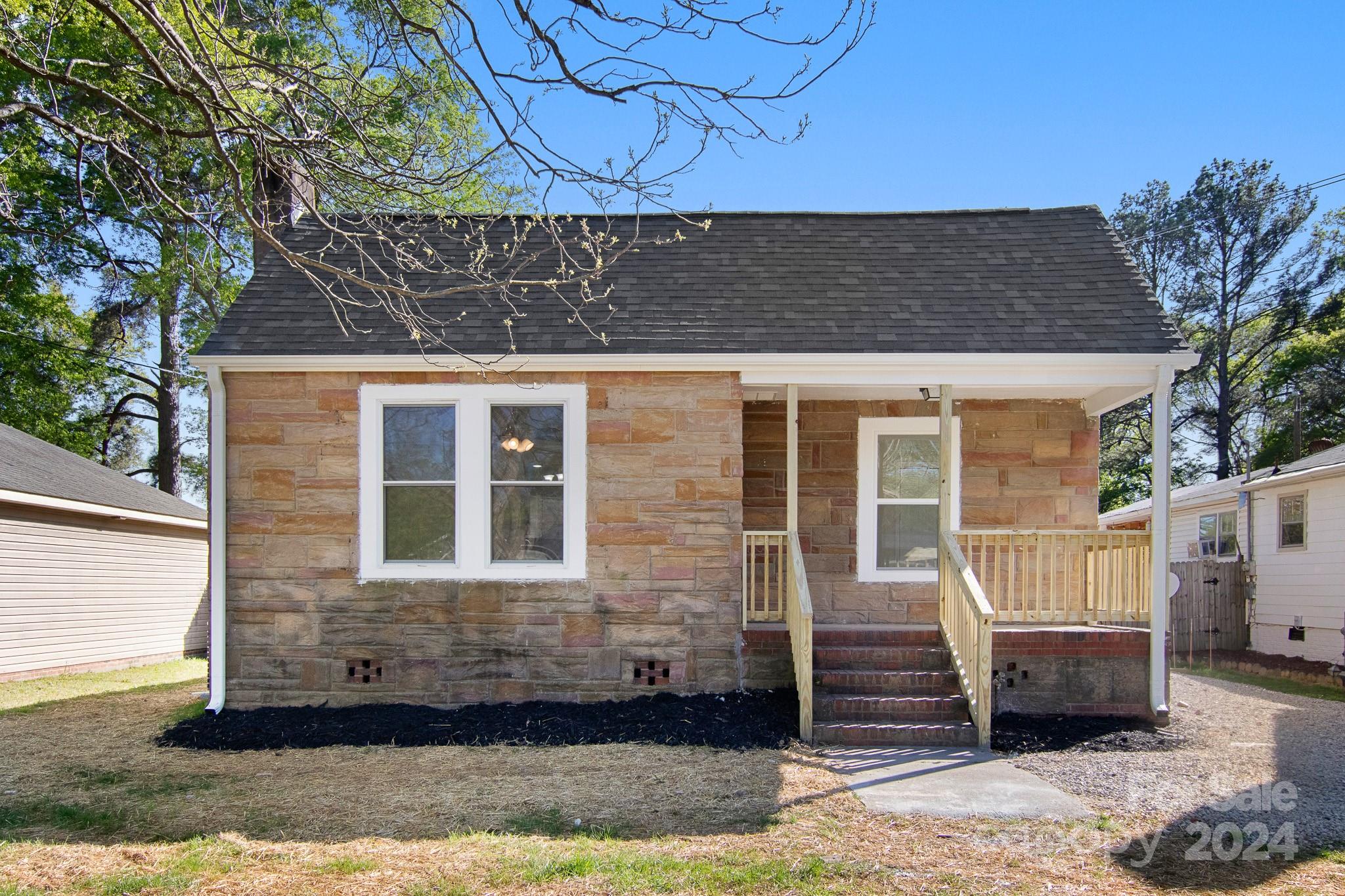 Adorable Home UPDATED & Ready for you!  Walk onto Designer LVP Flooring throughout this home. OPEN FLOORPLAN!  Great Room is a good size and OPENS to the Dining Area and Kitchen. Kitchen is AWESOME with NEW White Shaker Cabinets, Granite Counter Tops and NEW SS appliances. At the Rear Entry Mud Room is the Laundry. 
Split Floorplan for Additional Privacy.  Guest Suite is a good size.  Guest Bath is AWESOME with NEW Granite Vanity, NEW Toilet and walk-in Shower.  Primary bedroom is bigger with Ceiling Fan.  Primary Bath has an Extended Vanity area with NEW Toilet and Walk-in Shower.  Backyard is Fenced!  HUGE Shed outback to store all your yard tools.
Within 2 miles of Downtown Rock Hill!  Come see this wonderful little home.