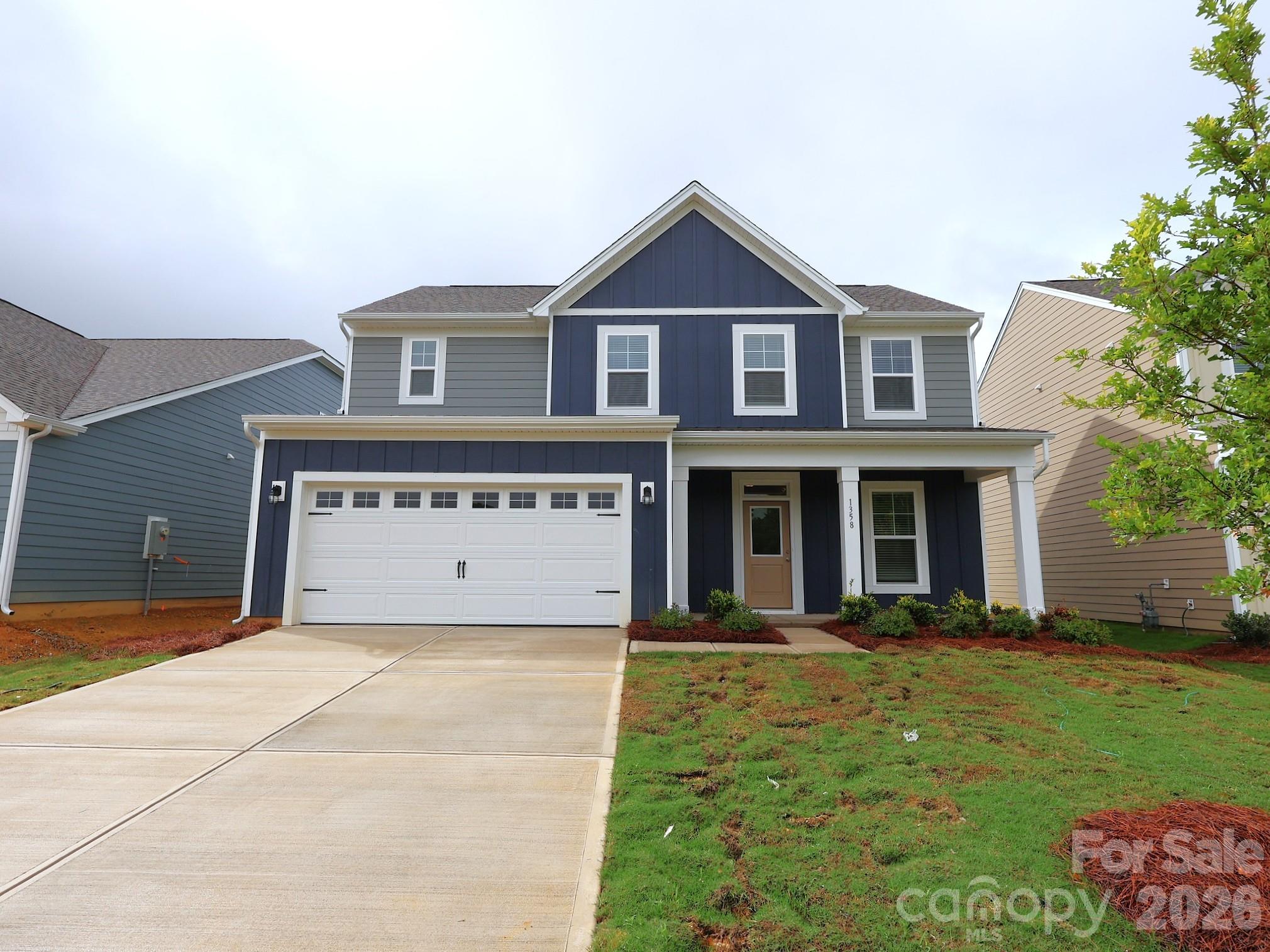 Welcome to the Dearborn at Canterbury Station! This community is located just minutes from Wingate University & offers all the amenities needed for a functional lifestyle. This beautiful home is set to impress with modern features & elegance. Entering the home from the front covered porch, you are greeted with an inviting and homey foyer. Off to the side, you'll find a flex space that is perfect for a home office or a separate dining space. The home will open up when entering your main living area. The kitchen is equipped with stainless steel appliances, a French door refrigerator, kitchen island and quartz counter tops. The breakfast area allows for sit down meals & extra space. Walk out the sliding doors to your extended patio to enjoy entertaining or a morning coffee. The family room is spacious and open, allowing for a sectional as well as additional furniture. Throughout the main living areas is easily maintainable EVP flooring for easy cleaning and 2" faux wood blinds accent the windows throughout the home. Upstairs you will find 3 additional bedrooms, a shared bathroom and the laundry room, complete with a full size washer and dryer. The Owner's suite is designed to maximize elegance. With plenty of natural lighting, you'll find relaxtion will come easy. The walk-in closet allows for maximum space for all your wardrobe needs. Finally, the en-suite is nothing short of spa-like. With a dual vanity, private toilet area & a tiled shower. Welcome to your new home!