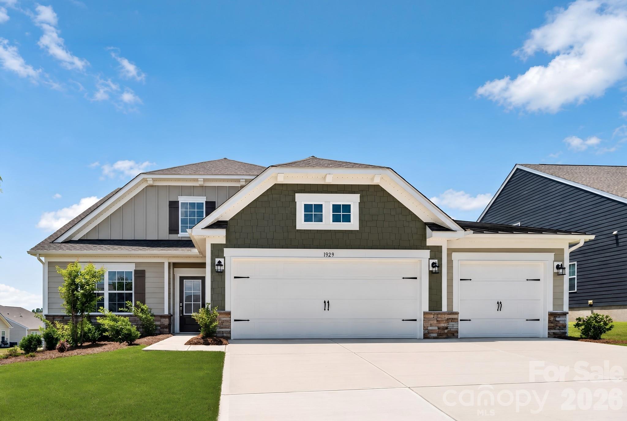 This new single-story Harper floorplan combines elegance and comfort. An open-plan layout connects the modern kitchen, dining room and spacious family room, which features a door providing direct access to the covered patio. A formal living room off the foyer is ideal for hosting guests. The sprawling owner’s suite with a private bathroom and a secondary bedroom are situated on opposite sides of the home for enhanced privacy. A desirable three-car garage provides ample storage space. Plus, our signature Everything's Included program means you will get a gourmet kitchen with double ovens and cooktop, quartz or granite kitchen countertops, subway tile backsplash, ceramic tile, luxury vinyl plank flooring throughout the home, and a gas fireplace (per plan). Roselyn is a master-planned community offering exclusive ranch homes designed for active adults!
