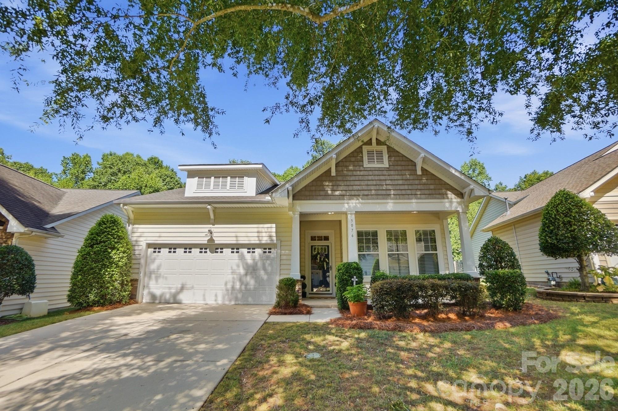 Welcome to this beautifully updated 3-bedroom, 3-bath home in the highly sought-after Cobblestone community of Indian Land! This move-in-ready home offers an open floor plan filled with natural light, creating the perfect space for everyday living and entertaining.

The updated kitchen features modern finishes, ample cabinetry, and opens seamlessly to the spacious living and dining areas. Recent improvements include, updated kitchen, fresh interior paint, updated flooring, and beautifully renovated bathrooms, giving the home a fresh, modern feel throughout.

Step outside to your private backyard retreat featuring a covered porch, fire pit, and peaceful wooded views—ideal for morning coffee, evening gatherings, or simply enjoying nature. An irrigation system helps keep the landscaping looking its best, while the low-maintenance exterior allows you to spend more time enjoying your home and less time maintaining it.

Conveniently located near shopping, dining, top-rated schools, and with easy access to Ballantyne and Charlotte, this home combines comfort, style, and convenience in one exceptional package.

Move-in ready and waiting for its next owner!