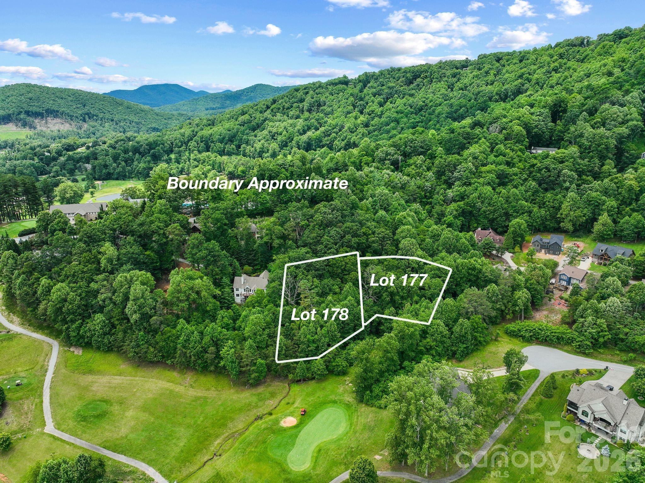 Fabulous location in the highly sought-after, gated High Vista Falls Golf Community! These two adjoining lots are being offered together at an exceptional value. Build your dream home on one lot and keep the second as a private buffer, or develop both. With selective clearing, these properties may offer fantastic views. Both lots have access to community sewer and city water. The stated acreage represents the total area of both lots combined. Minutes to  Asheville Regional Airport and conveniently located between Hendersonville & Asheville. Optional POA and Chestnut Mountain Golf Club amenities include an 18-hole golf course, tennis and pickleball courts, swimming pool, and picnic/playground area. HOA Separate from High Vista Amenity Association (POA).