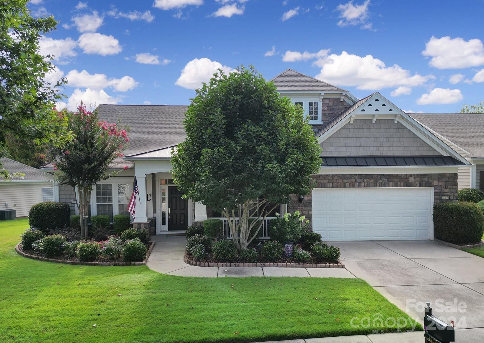 Lovely Morningside Lane w/ new roof 2023 & new A/C 2024! The formal dining room w/ a tray ceiling & wainscoting features custom lighted built-ins w/ granite counters! Past the butler's pantry is the chef's kitchen, offering SS appliances, a gas cooktop & vent hood, granite counters, pull-out shelves, island w/ bar seating, ceramic tile floor, solar tube (w/ solar powered light at night), & a custom walk-in pantry! The great room also has 2 solar tubes, a gas-log fireplace, and built-ins! An office w/ French doors & built-ins is great for working from home, or to use as a den! Cozy primary suite w/ a tray ceiling & ceiling fan leads to the luxurious bath w/ quartz counters, dual sink vanity w/ pull-out shelves, zero entry walk-in stone & tile shower, framed mirrors, & a custom closet! Enjoy the 4-season room w/ 2 ceiling fans, tiled floors, & sun shades, or enjoy the back patio w/ an added tree line for privacy! Spacious garage w/ epoxy floors & built-ins! Come see this home today!