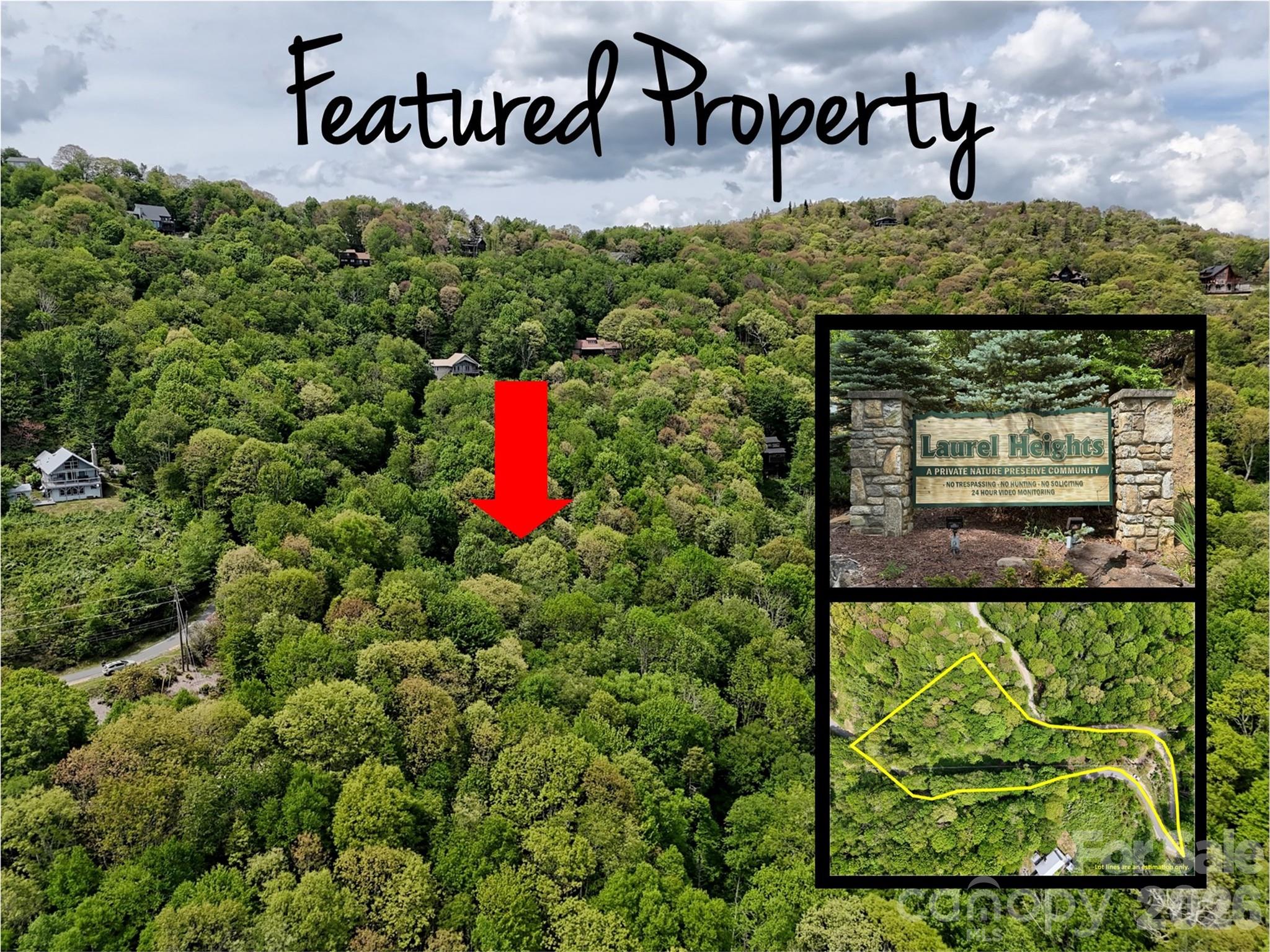 Build your dream mountain home at 4,700 feet in Maggie Valley! This 1.79-acre lot offers paved access in the sought-after gated community of Laurel Heights, perched above the Maggie Valley Club in the heart of Western North Carolina. Laurel Heights is a private wildlife preserve community featuring a camera-secured gate and a community pavilion with fire pit — a peaceful, protected setting for your mountain retreat.
At nearly a mile high, you'll enjoy cooler summers and crisp mountain air, with mountain view potential available through selective tree trimming. The Maggie Valley Club offers golf and social memberships, plus a restaurant open to the public just down the road.
This is your gateway to the best of the Smokies: minutes from Cataloochee Ski Area and close to Great Smoky Mountains National Park, the Blue Ridge Parkway, Harrah's Cherokee Casino, and the vibrant downtown shops and dining of Waynesville. Whether you're seeking a second home, a vacation getaway, or a full-time mountain lifestyle, opportunities at this elevation and price don't last. Bring your builder and make it yours!