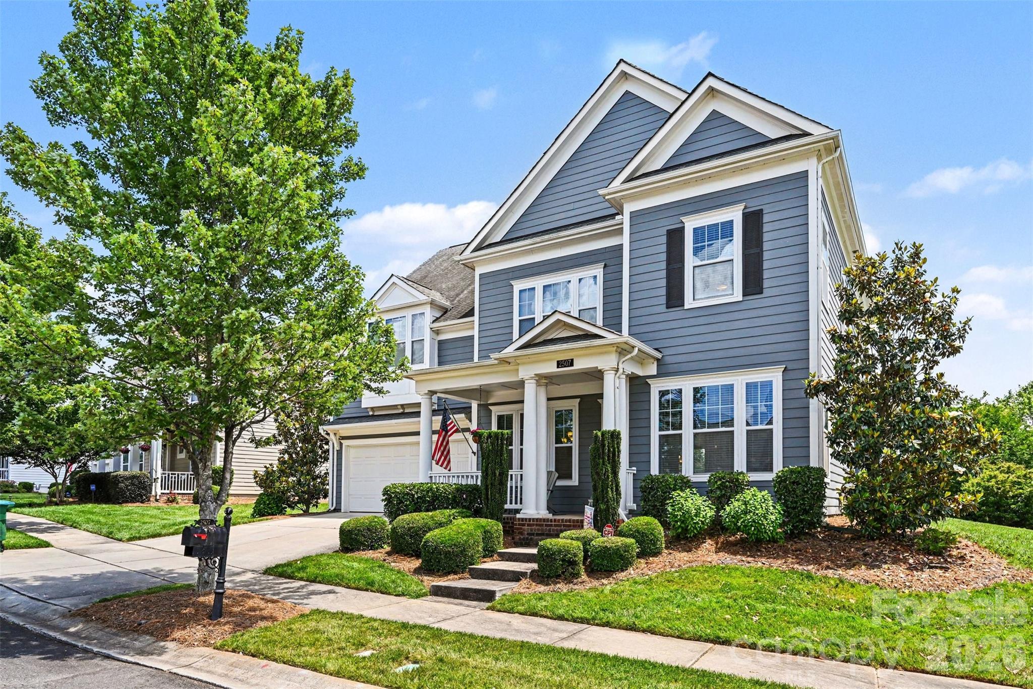 Nestled in one of the area’s most sought-after amenity-rich neighborhoods, this meticulously maintained 5-bedroom home offers the perfect balance of space, functionality, and everyday comfort. With 3,358 square feet, the thoughtfully designed layout includes a rare secondary primary suite on the main level in addition to the spacious upstairs primary retreat featuring a large en-suite bath, garden tub, oversized walk-in closet, and convenient upstairs laundry. The heart of the home is the open-concept living area centered around a large kitchen island with seating for four, additional eat-in dining space, and seamless flow for entertaining and daily life. A separate dining room, dedicated office, and oversized bonus room currently set up with a pool table provide flexible living spaces for every stage of life. Outside, enjoy a beautifully upgraded backyard complete with mature privacy landscaping, irrigation system, built-in outdoor kitchen, and patio furniture that conveys with the home; creating a true extension of the living space. This must-see home is move-in ready and waiting for its next owners to enjoy everything this incredible home and community have to offer!
