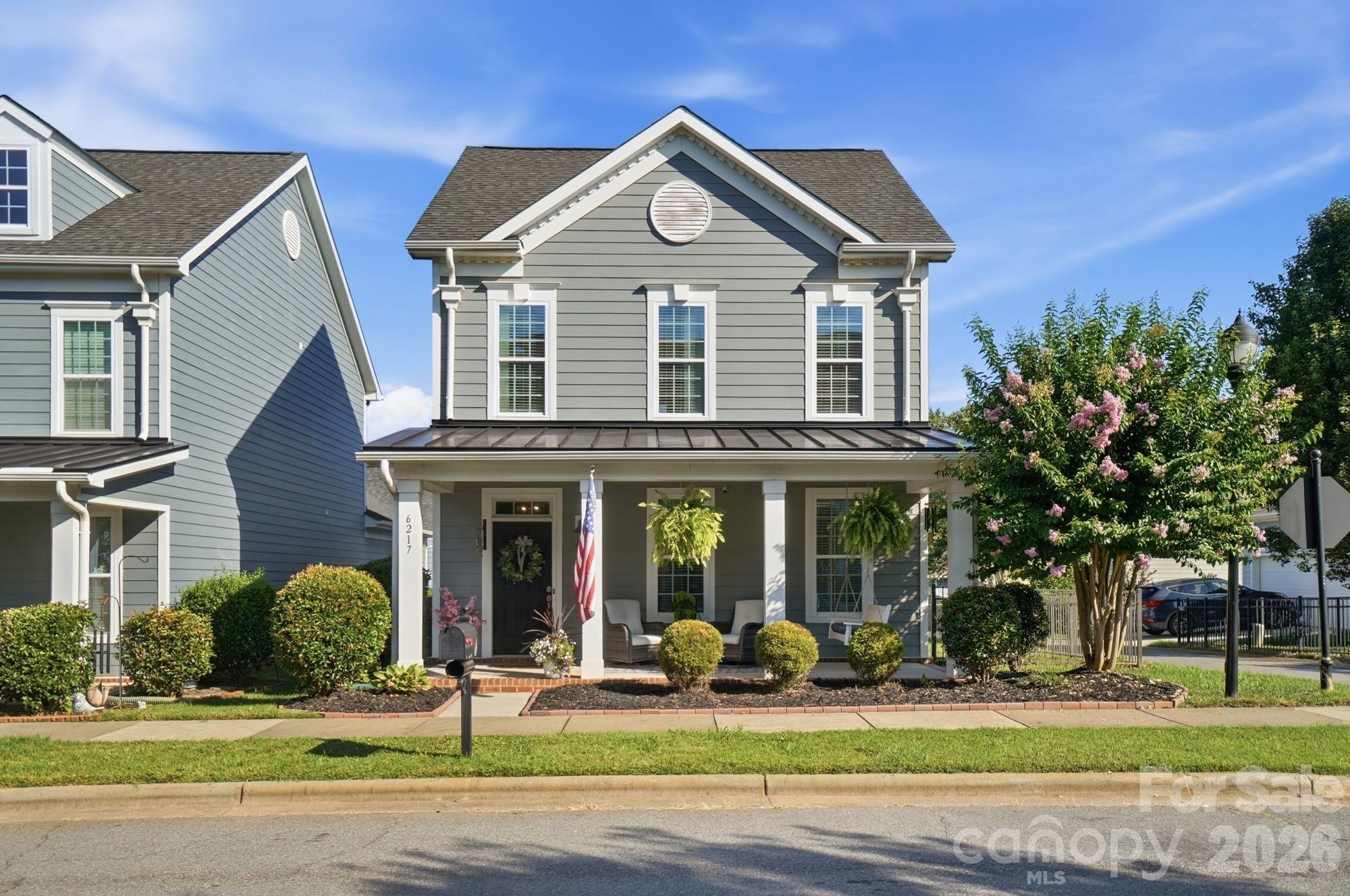 Welcome home to the charm and convenience of Brighton Park, where inviting front porches and friendly neighbors create a true sense of community.  Imagine mornings with coffee on the rocking chair front porch!  Inside, this thoughtfully designed home offers the ease of main-level living with a spacious primary suite down, featuring a beautifully tiled walk-in shower with bench, separate dual vanities, and an oversized walk-in closet.  Wood floors, upgraded lighting and surround sound add warmth and comfort throughout.

The kitchen is designed to inspire, with quartz countertops, stainless steel appliances, a five-burner gas cooktop, and a refrigerator that conveys – perfect for everything from weeknight dinners to entertaining family and friends.  Upstairs, 2 additional bedrooms and a loft provide flexible space for working from home, a fitness area or media room. 

Located in the heart of Mint Hill, in highly sought-after Brighton Park, you’ll love being just a short stroll from local restaurants, Publix, Harris Teeter, library and beautiful Ezell Park, where pickleball courts, basketball courts, a community garden, walking trails and a splashpad make it easy to enjoy the best of downtown Mint Hill.  The added bonus – convenient to Charlotte Douglas International Airport and all that Uptown Charlotte has to offer!