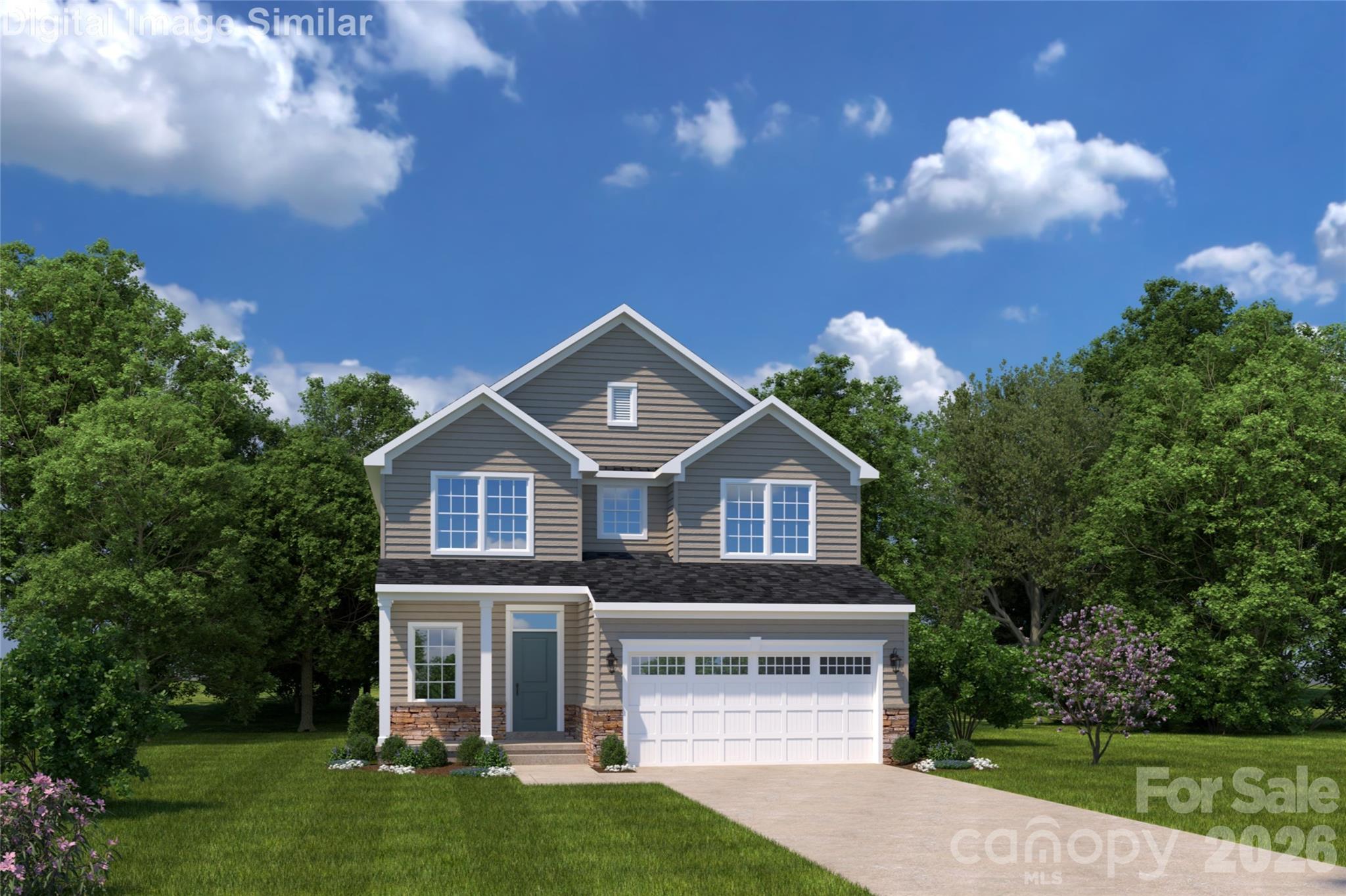 Welcome to the Allegheny—Where Your Dream Home Becomes Reality. This rare opportunity inside the I-485 loop starts from the low $400s and offers everything your family needs to grow, play, and relax. Located in a peaceful, thoughtfully designed community just minutes from I-485, I-77, and schools, the Allegheny floorplan features open-concept living that keeps everyone connected—from the heart-of-the-home kitchen to the spacious family room. Your new home comes fully equipped with: Quartz countertops for a sleek, modern kitchen. Kitchen wall tile for added style and easy maintenance. Kitchen Cabinet crown moulding for a polished, upscale finish. Framed shower door in the primary bathroom for a refined touch. Need flexibility? Convert the 4th bedroom into an optional loft—perfect for a playroom or homework zone. Enjoy sunsets from your optional covered porch or sip coffee on the extended front porch while the kids play. Upstairs laundry adds everyday ease, and the owner’s suite is your personal retreat. The community features a future pocket park and gathering space—ideal for making memories and meeting neighbors. Smart, energy-efficient features and a builder warranty mean peace of mind. The Allegheny isn’t just a home—it’s a lifestyle waiting for you. Primary residence. To be built. Photos for illustrative purposes.