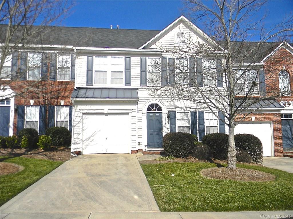 Great location for this 3 bedroom townhouse is established community minutes from Ballantyne, Indian Land, and Fort Mill.  Easy access to Hwy 521 and Hwy 160, yet off the beaten path. Community is close to Harrisburg Elementary and has community pool.  Includes fridge,washer,dryer.  1 car attached garage.  Townhouse is well maintained, family rm with fireplace, formal dining/home office, Owner's bedroom w/ dual vanities, separate shower, garden tub and walk-in closets. Ready to move in!