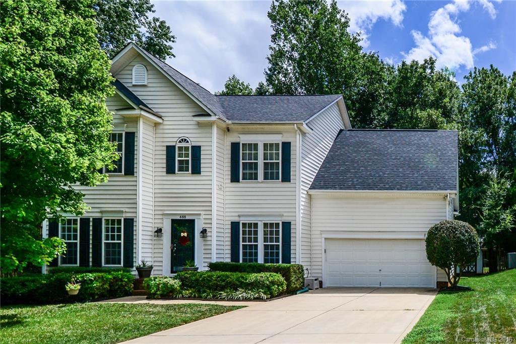 Prepare to be impressed with his 4 bedroom 2 1/2 bath home in desirable Fort Mill. Bright and airy this home has it all. Chef's kitchen with granite counters and tile backsplash. 42" cabinets. Tons of hardwoods. Spacious bedrooms and 4th bedroom/bonus room up. Relax in your private master's suite with trey ceiling, separate shower, garden tub and double sinks. Level, fenced rear yard with lots of trees for privacy. 10x16 shed. Award winning Ft. Mill schools. Close to shopping and interstate!