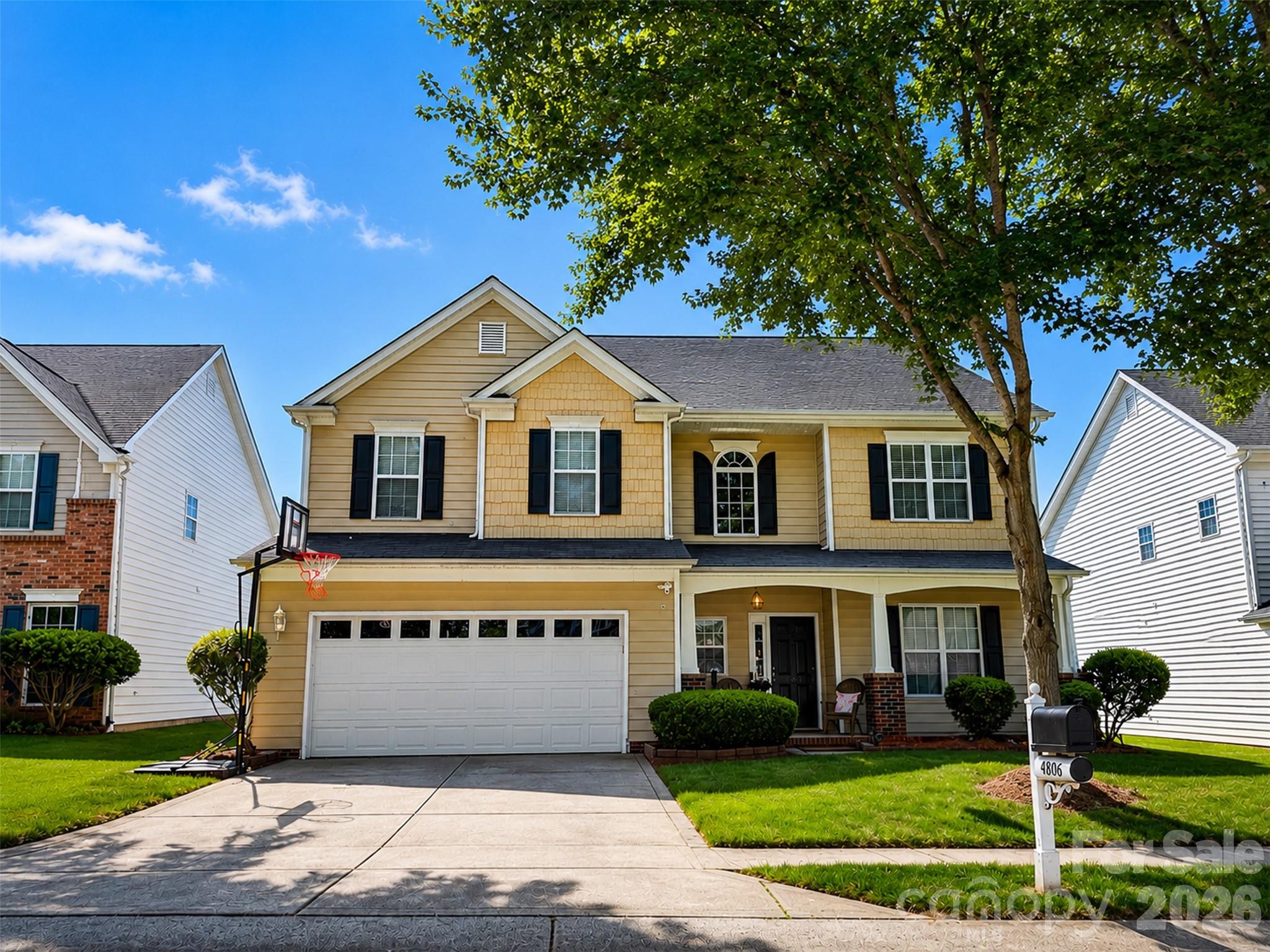 Welcome to this beautifully maintained and move-in ready home in the highly desirable Old Stone Crossing community. This spacious 4-bedroom, 2.5-bath residence offers a functional and inviting layout filled with natural light, along with well-kept living spaces that showcase true pride of ownership throughout. Enjoy a private backyard perfect for relaxing or entertaining, plus the convenience of a two-car garage. Ideally located just minutes from I-485, Rocky River Road, shopping, dining, and Center City Charlotte, residents also enjoy access to outstanding neighborhood amenities including pools, clubhouses, fitness room, pickleball and tennis courts, playgrounds, splash pad, and sidewalks throughout the community.