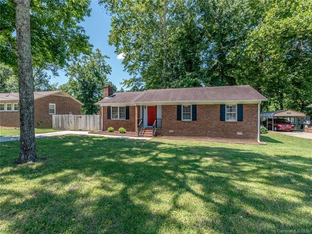 GORGEOUS COMPLETELY REMODELED RANCH! Move-in ready and inviting, this 3 Bedroom 2 Bathroom Full Brick Ranch offers completely remodeled kitchen and bathrooms, new paint and flooring throughout with hand scraped hardwoods in main living area. Wood burning fireplace. Fully fenced backyard on a large lot with NO HOA.  Home is located with easy access to I-77, Cherry Park and its quiet walking trails, shopping, dining and more.  Home Warranty provided through HWA. Own for less than a rent payment!