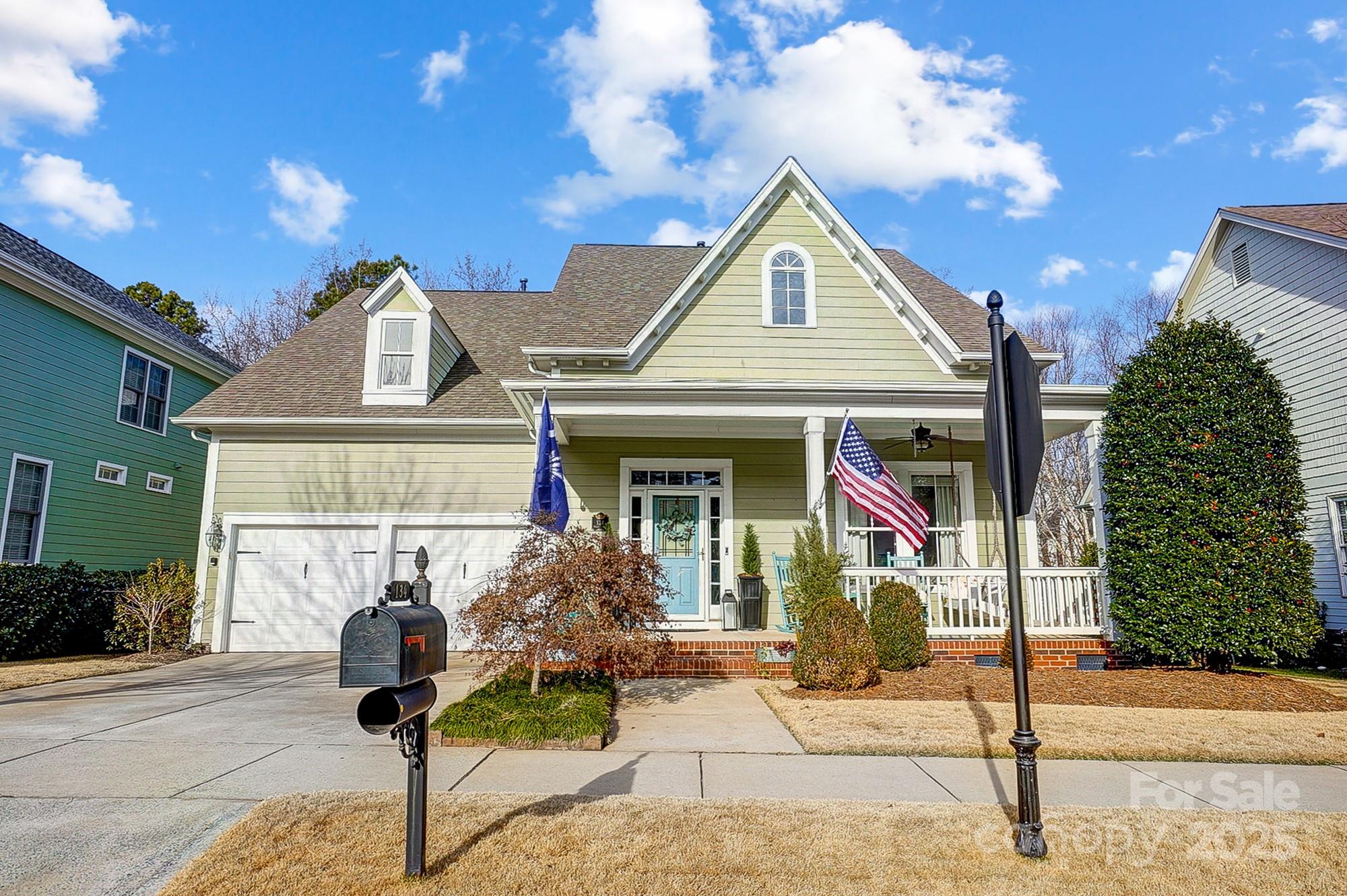 Nestled in the heart of Baxter Village, this charming home blends timeless appeal, modern updates, and a private oasis! Step from the porch into a spacious open floor plan with vaulted ceilings and abundant natural light. Featuring 4 bedrooms and 3.5 baths, the main-level primary suite offers breathtaking views. A dedicated office and dining area complete the first floor! Upstairs, a loft leads to an ensuite bedroom for guests or family, plus two additional bedrooms and a full bath. Custom wall treatments, rich hardwood floors, and thoughtful updates throughout elevate the home's elegance. The outdoor space is perfect for entertaining, with an oversized screened porch, custom patio, and slate stairs descending to a lush lawn and tranquil creek. The meticulously landscaped grounds feature zoysia grass, vibrant perennials, and care in every corner. Just minutes from shopping, dining, and top-rated schools, this exceptional home offers the perfect blend of comfort, convenience, and style!