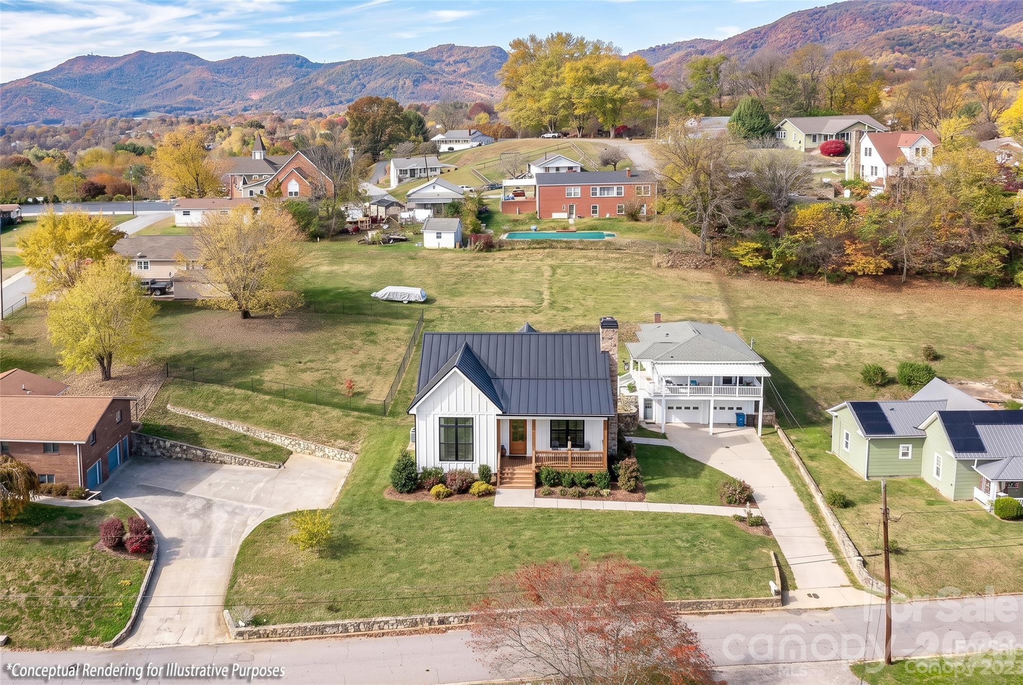 In-town living with Incredible Views!! Intentionally position yourself on a sunny hillside with big views of The Blue Ridge Mountains. Moments to charming downtown Canton and to eclectic downtown Asheville in 20 minutes, this property offers it all! Lots of potential with the R-2 zoning designation.